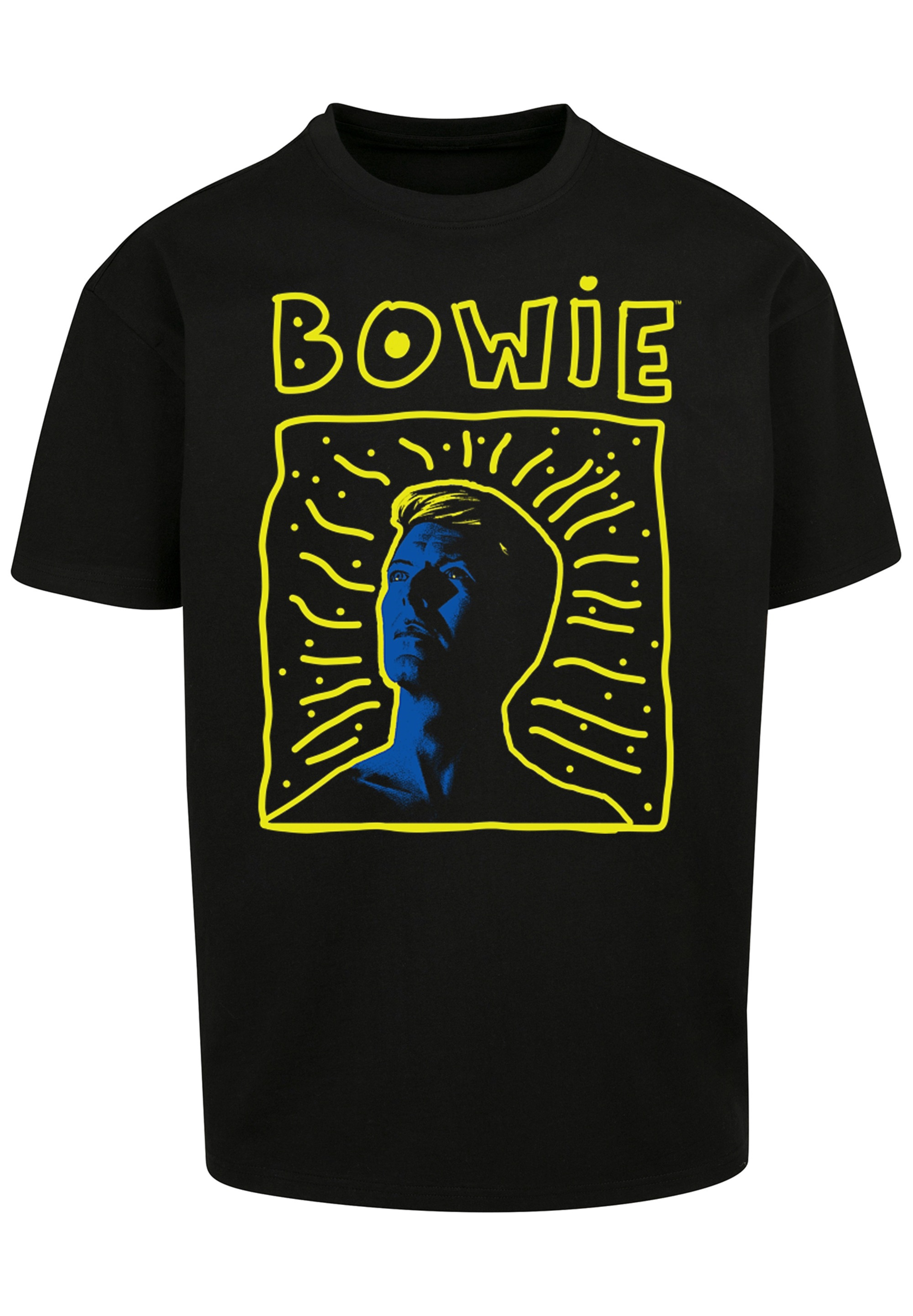 F4NT4STIC T-Shirt »David Bowie Rock Music Band 90s Frame«, Print