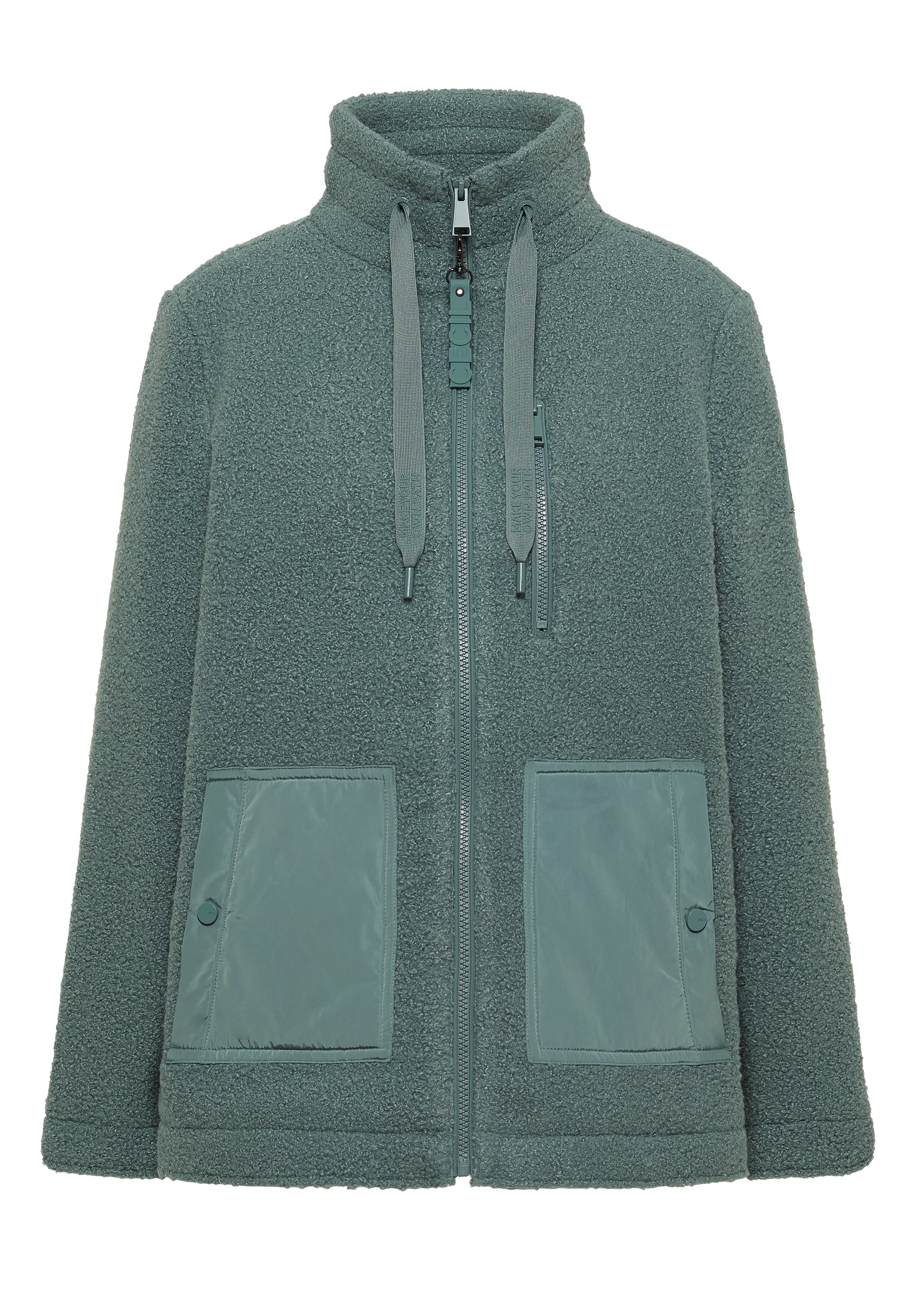 Cecil Fellimitatjacke ohne Kapuze mit Stehkragen