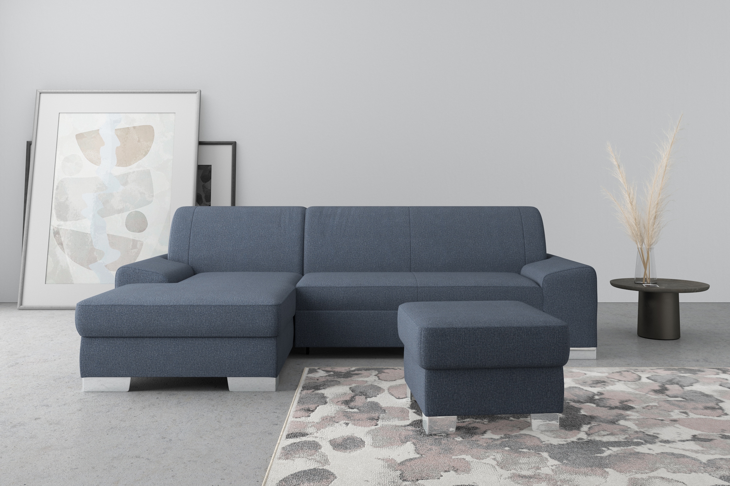 DOMO collection Ecksofa "Anzio L-Form", wahlweise mit Bettfunktion und Fede günstig online kaufen