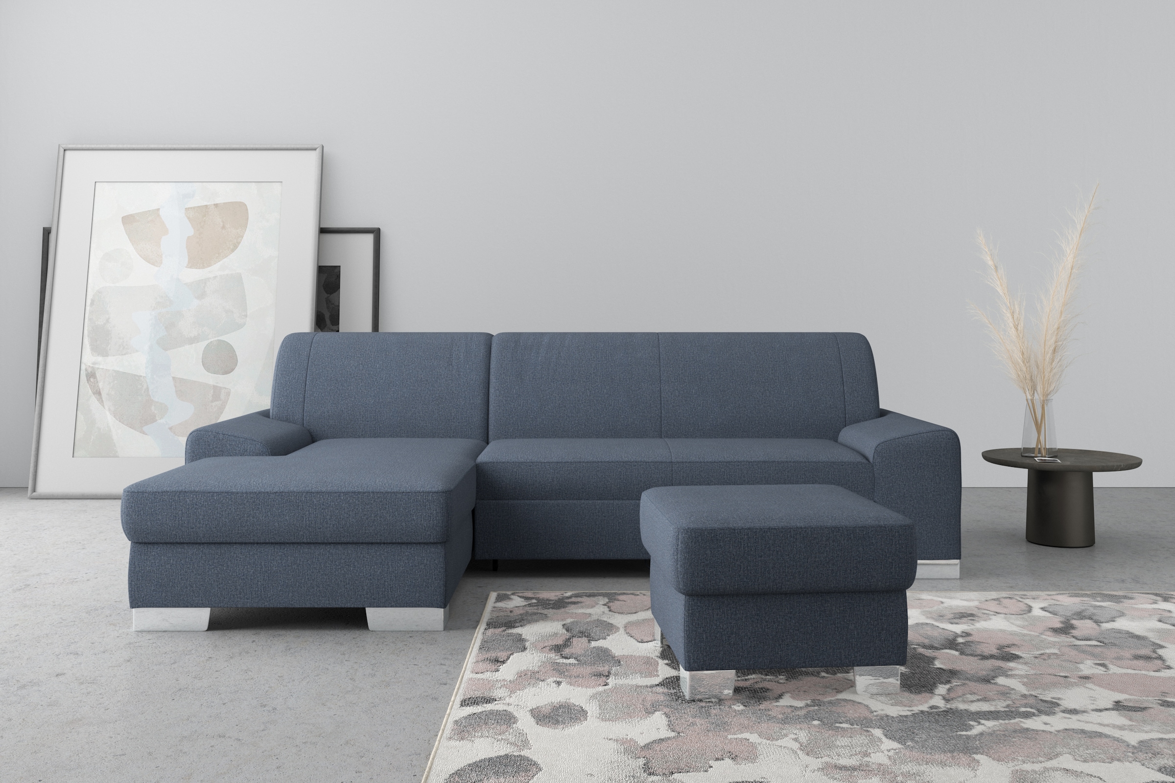 DOMO collection Ecksofa "Anzio L-Form, whlw. Bettfunktion, Federkern, hochw günstig online kaufen