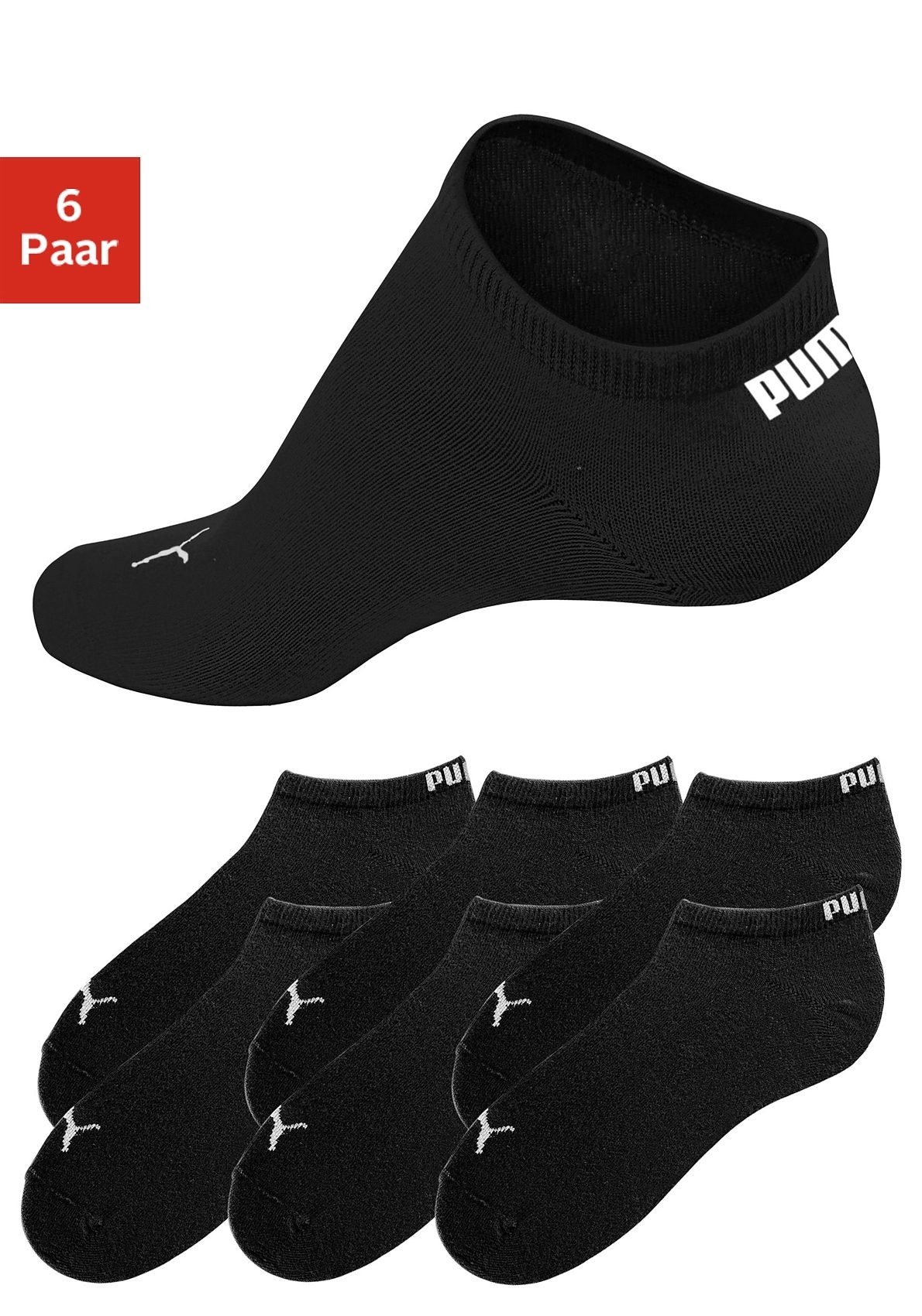 PUMA Sneakersocken (6 poros) su eingestrick...