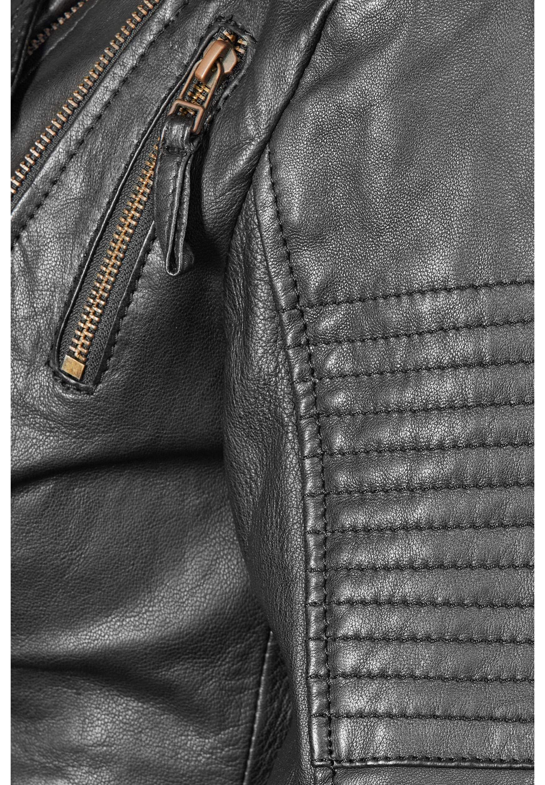 Apple of Eden Lederjacke »Apple of Eden Lederjacke AOE-114« ohne Kapuze aus weichem Leder