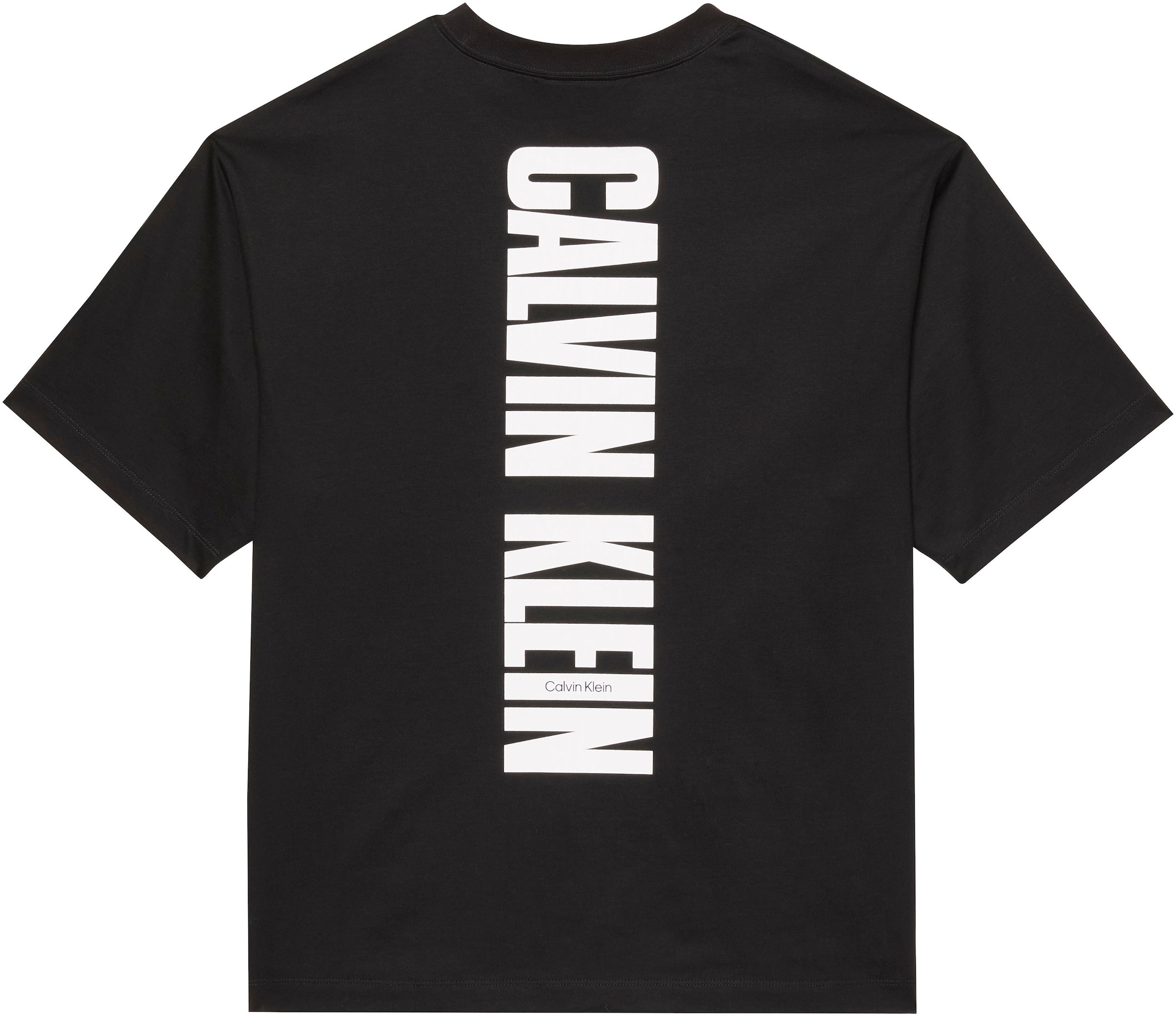 Calvin Klein Jeans T-Shirt »VERT LOGO GRAPHIC CREW« Regular fit mit Markenprint