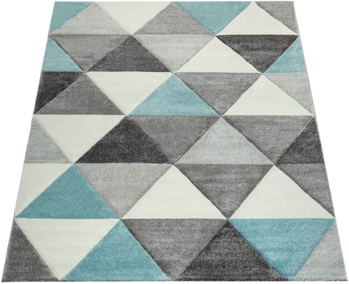 Paco Home Teppich »Lara 276«, rechteckig, Kurzflor, modernes geometrisches Design, Pastell-Farben