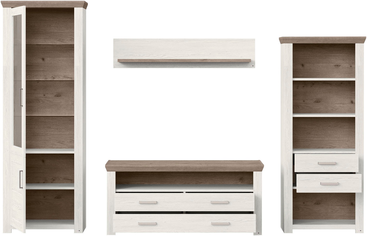 set one by Musterring Wohnwand »York« 4 Stk. tlg.