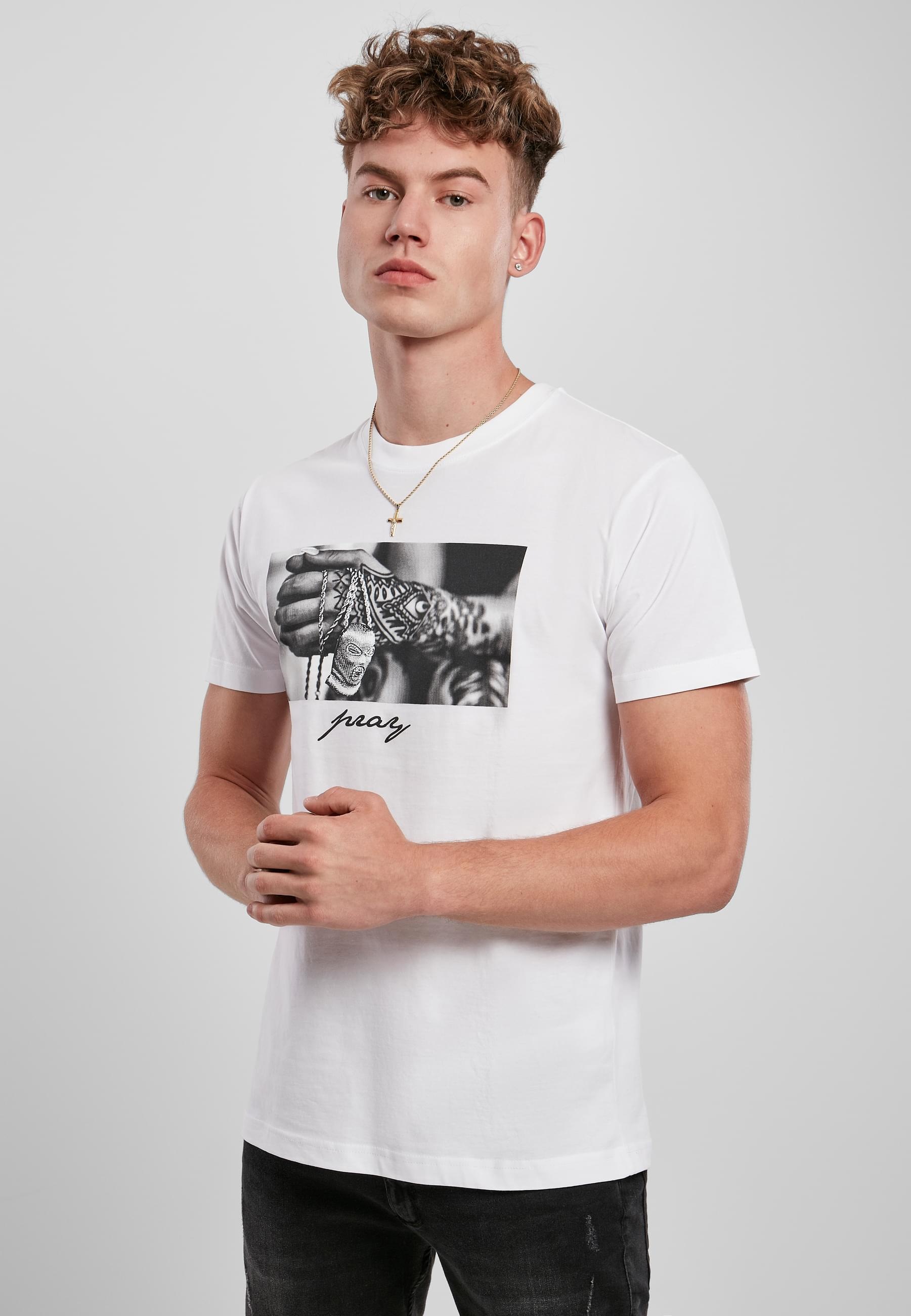 MisterTee T-Shirt »MisterTee Herren Pray 2.0 Tee«, (1 tlg.)