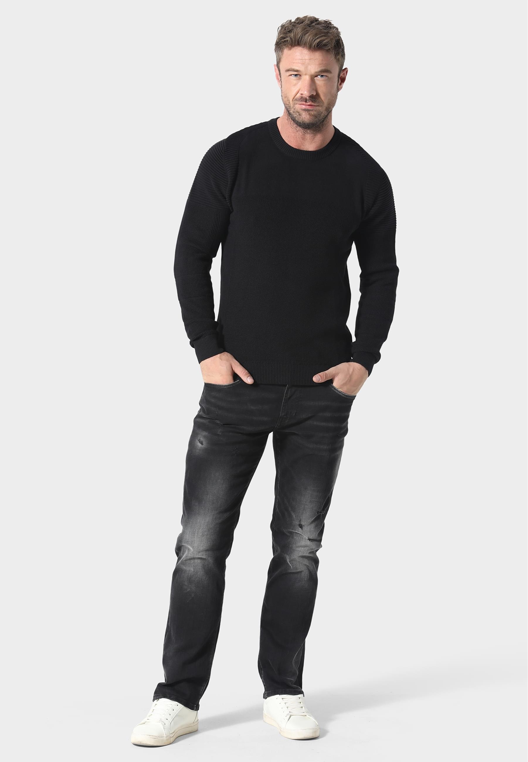 883Police Rundhalspullover »883 Police CANEY« 1 Stk.