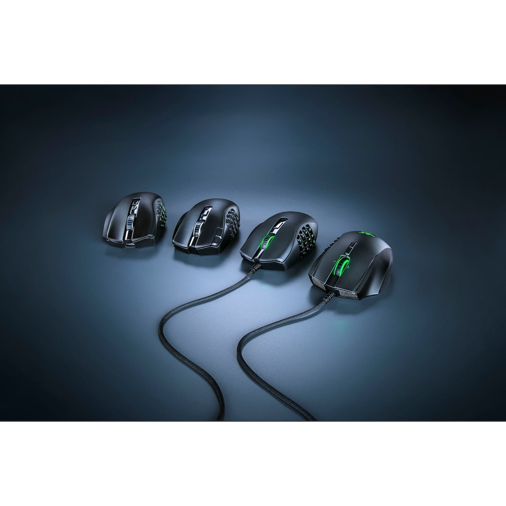 RAZER Gaming-Maus »Naga V2 Pro«, Bluetooth-RF Wireless-kabelgebunden