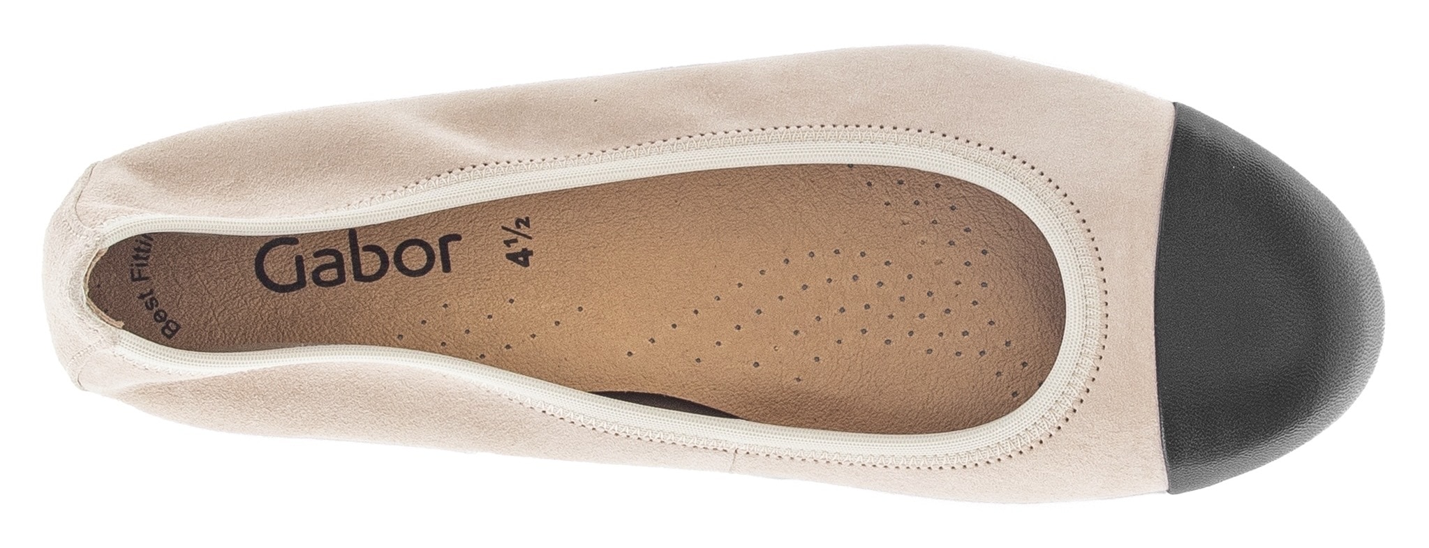 Gabor Ballerina, Blockabsatz, Schlupfschuh, Businesschuh mit Best Fitting-Ausstattung