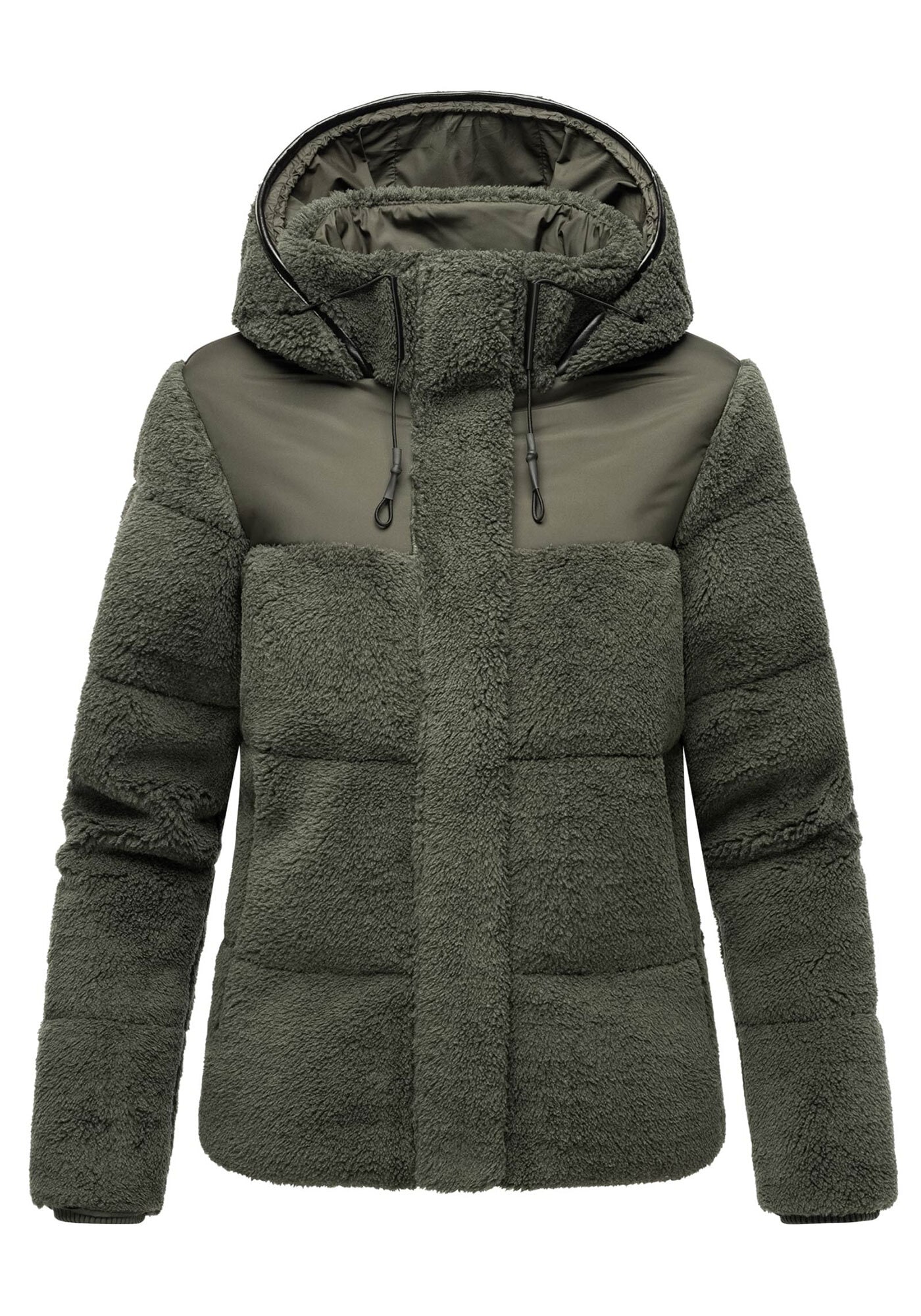 Marikoo Winterjacke »Kaguraa«, warme Teddyfell Sherpa Jacke