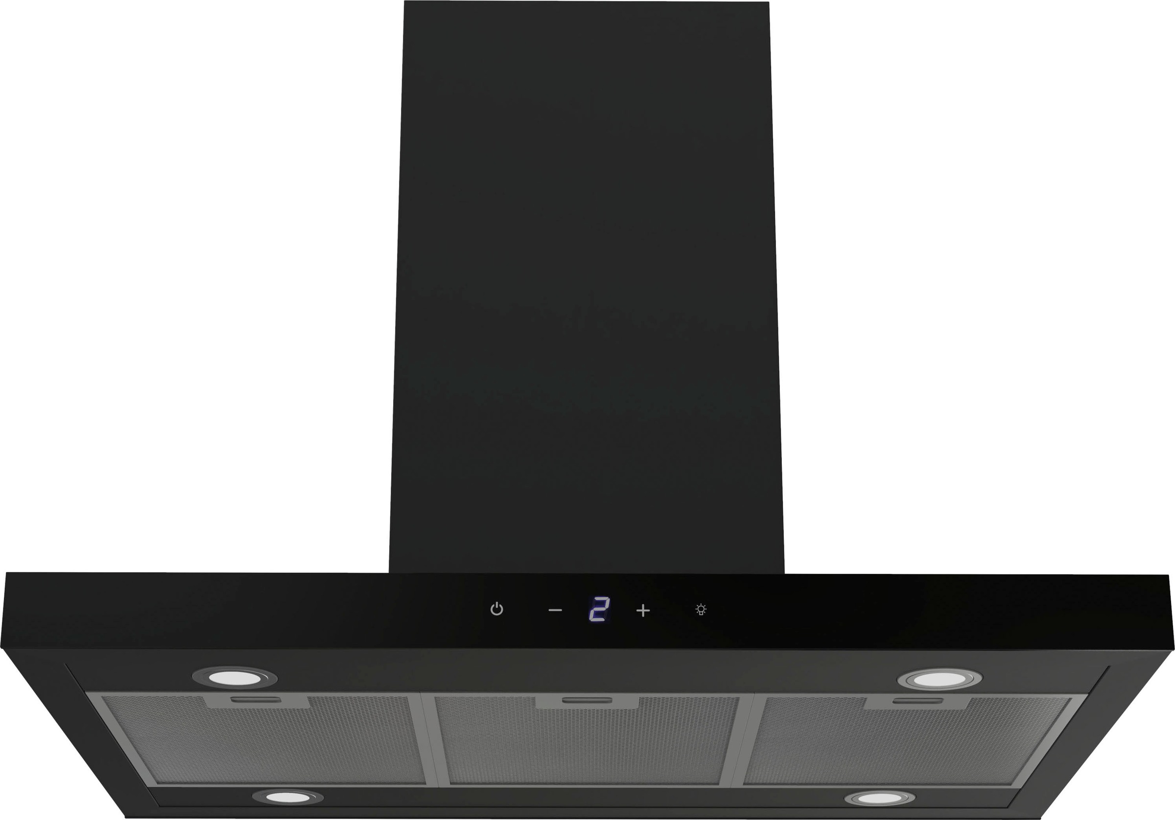 RESPEKTA Inselhaube »CH 44099 GISS«, 90 cm, 3 Leistungsstufen, LED-Beleuchtung, Ab- und Umluftfähig