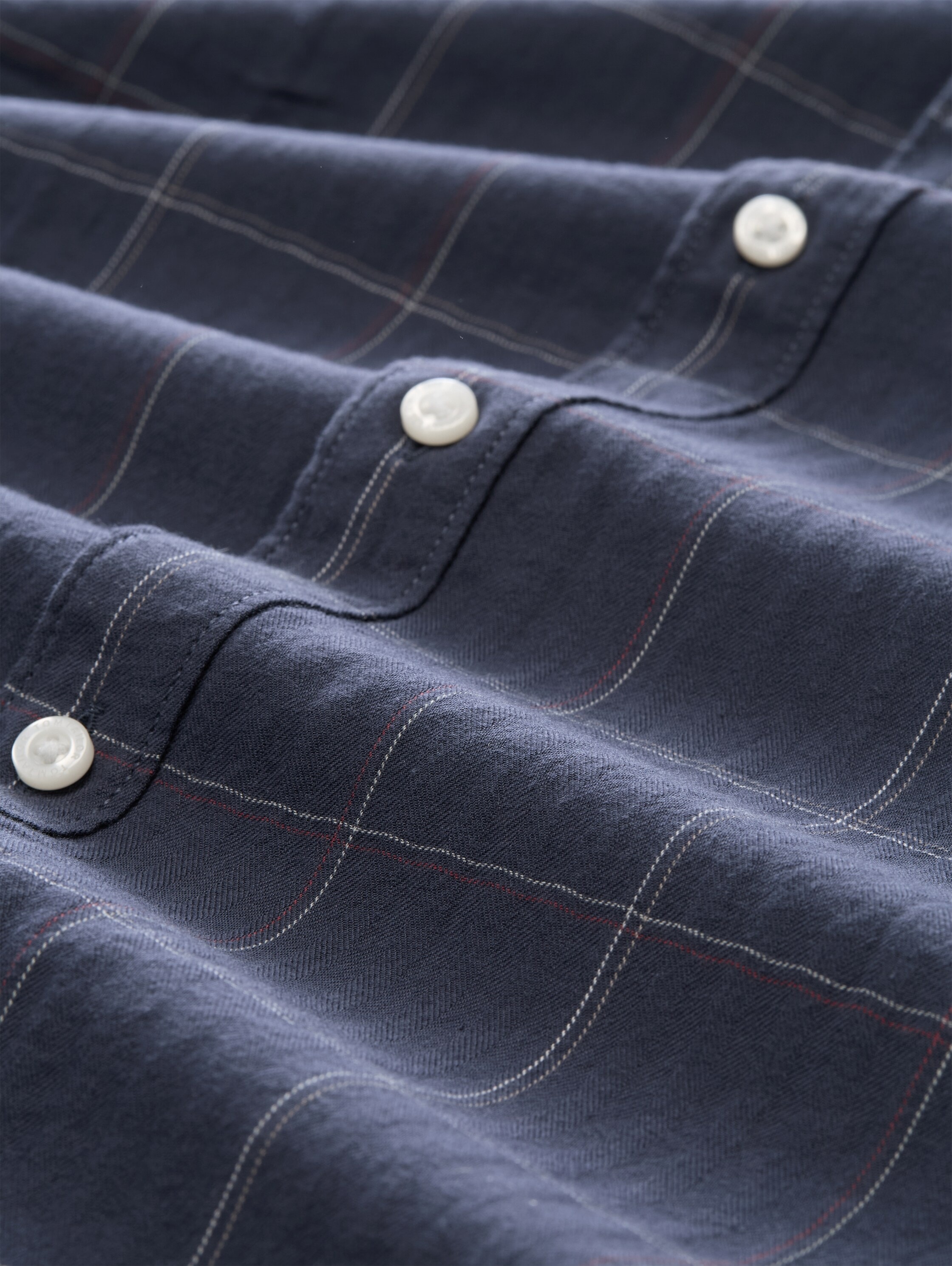 TOM TAILOR Karohemd Langarmhemd mit Button-Down-Kragen
