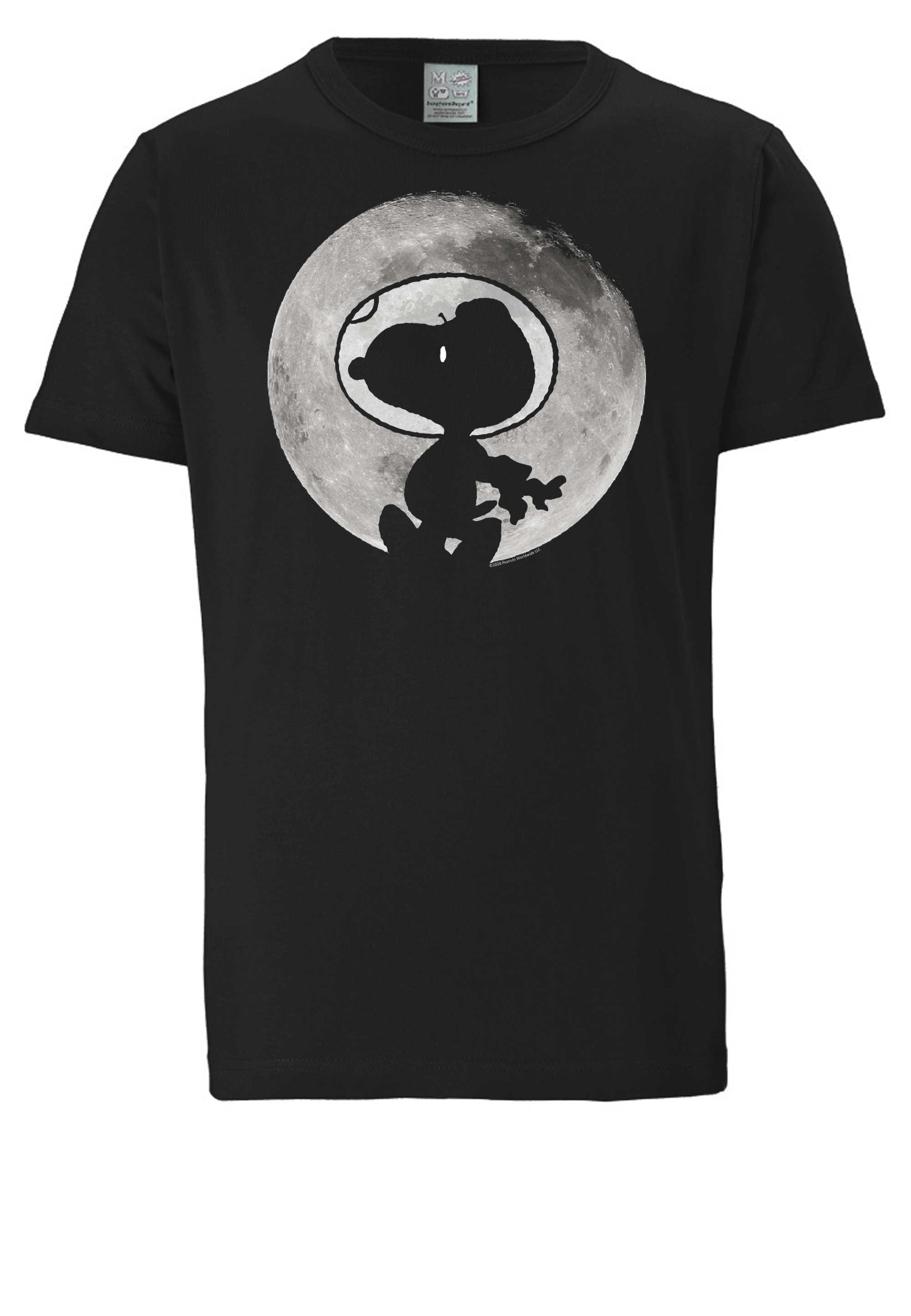 LOGOSHIRT T-Shirt »Snoopy - Mond« mit Snoopy-Motivdruck im Retro-Look