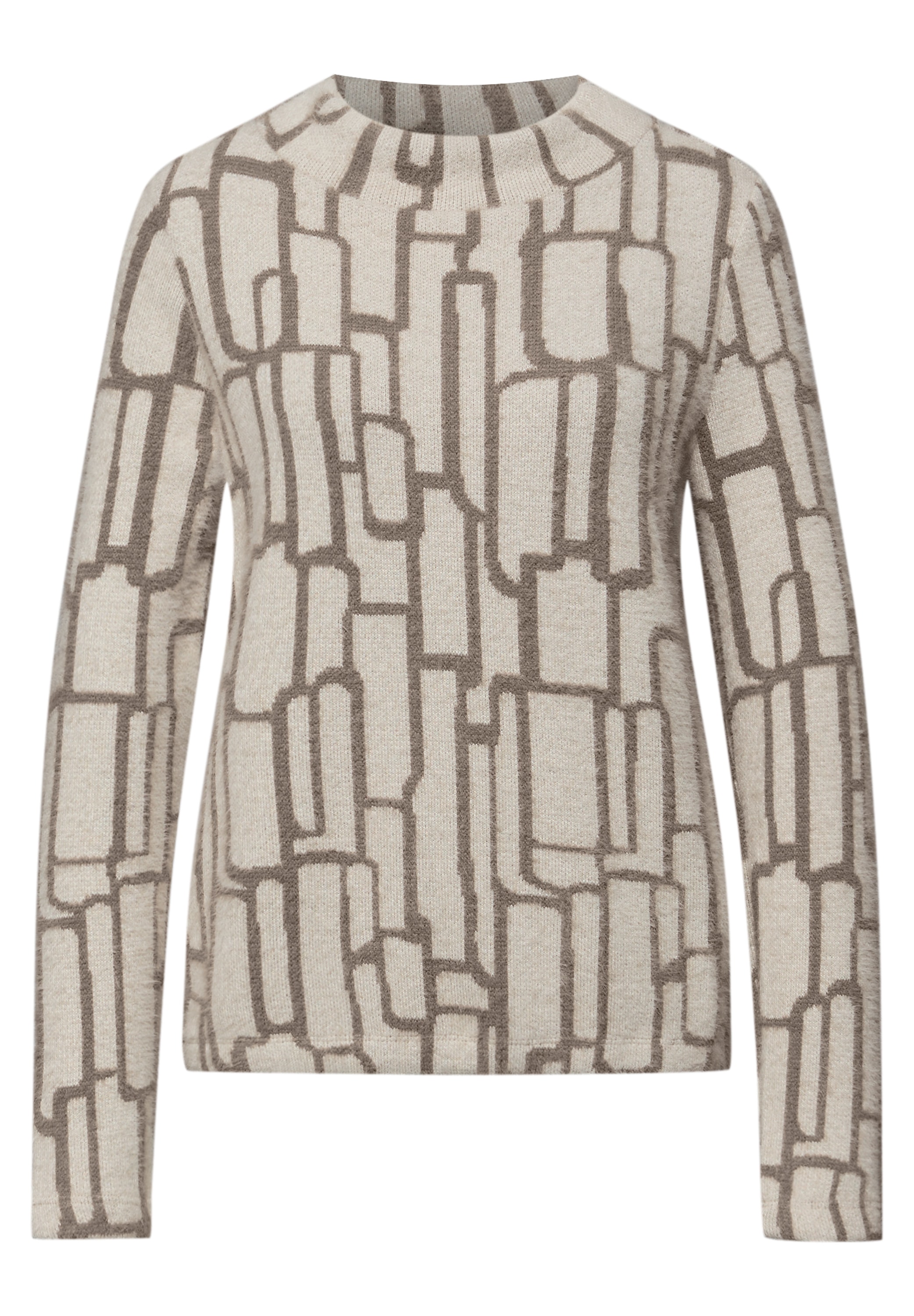 STREET ONE Langarmshirt mit grafischem Muster