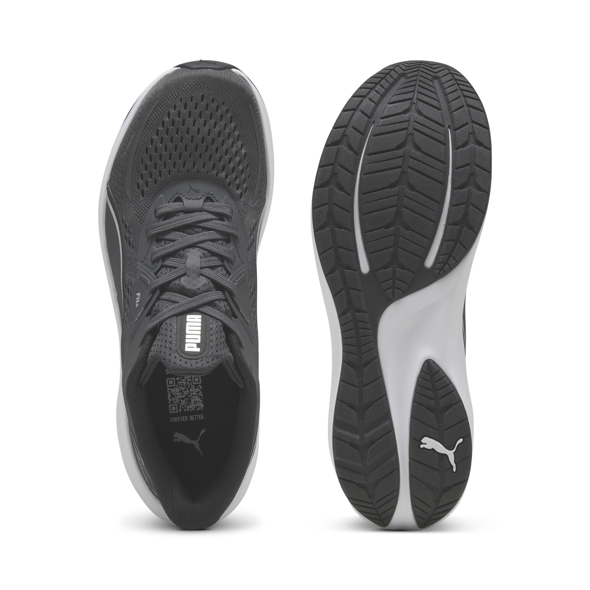 Trainingsschuh PUMA "Skyrocket Lite 2 Laufschuhe Erwachsene", Damen, Gr. 37,5, dusky gray silber metallic, Obermaterial: Synthetik, Textil; Futter: Textil; Innensohle: Textil; Laufsohle: Gummi, Schuhe 3