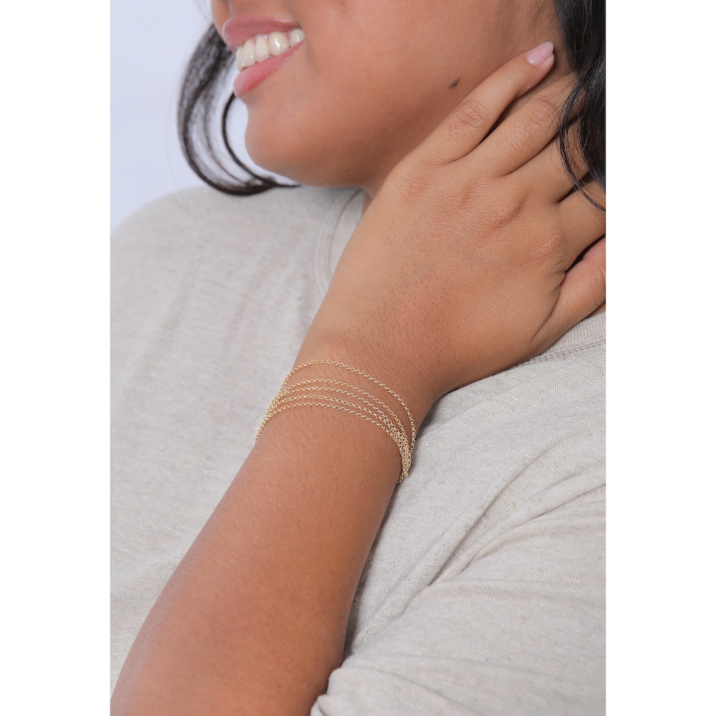 Elli Armband »Breit Glieder Basic Silber 925«