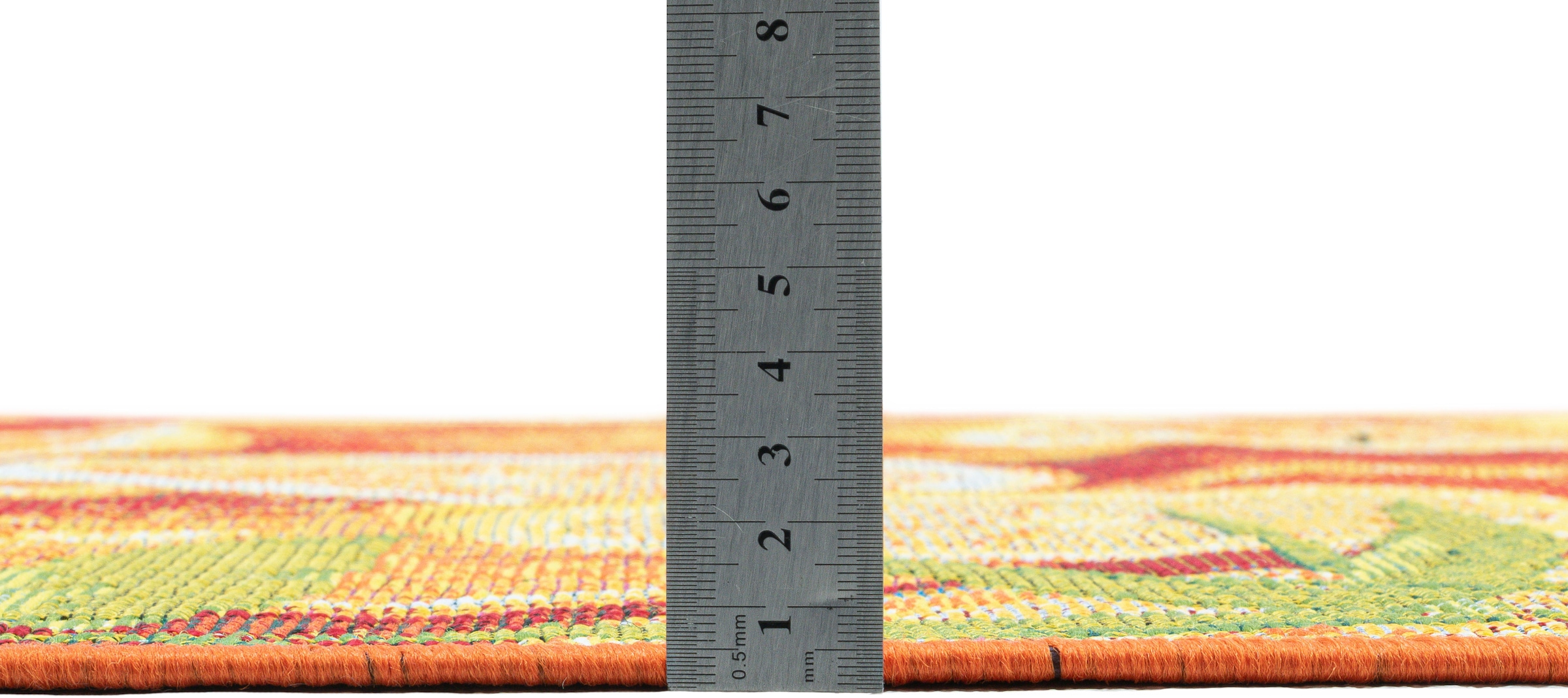 Sansibar Teppich »Rantum Beach 001«, rechteckig, 5 mm Höhe, Flachgewebe, modernes Sommer Design, In- und Outdoor geeignet