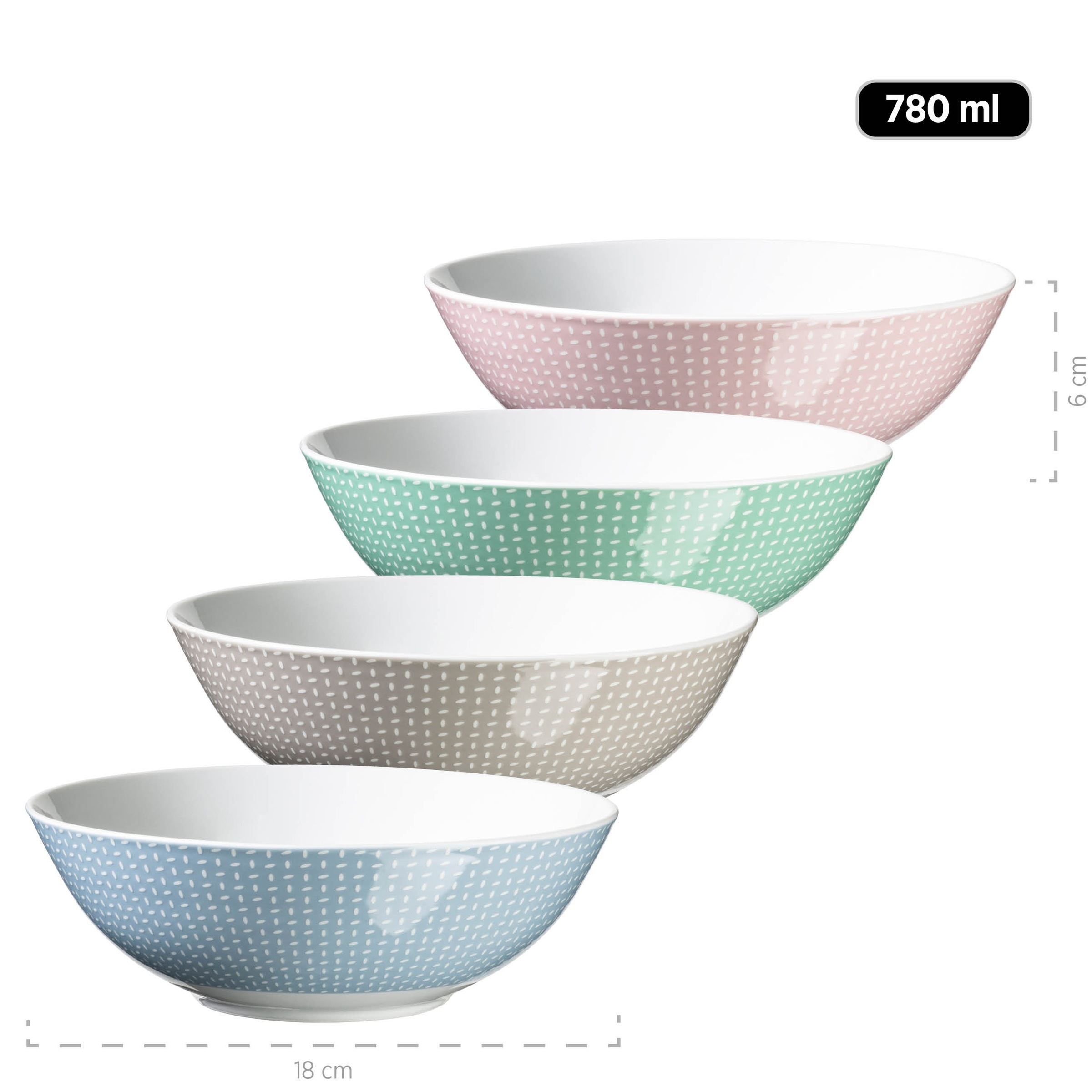 MÄSER Kombiservice »KITCHEN TIME II, Geschirr-Set, Porzellan«