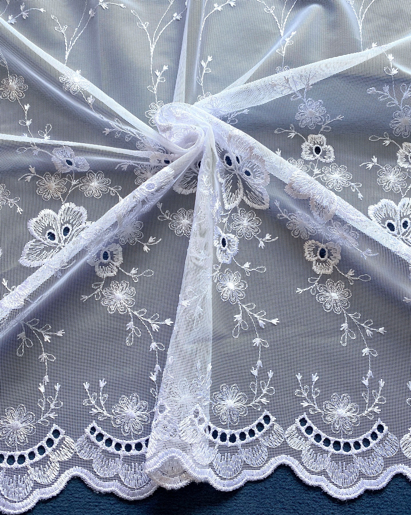 Weckbrodt Gardine "Isabella" Kräuselband 1 Stk. tlg. echte Stickerei, Flore günstig online kaufen