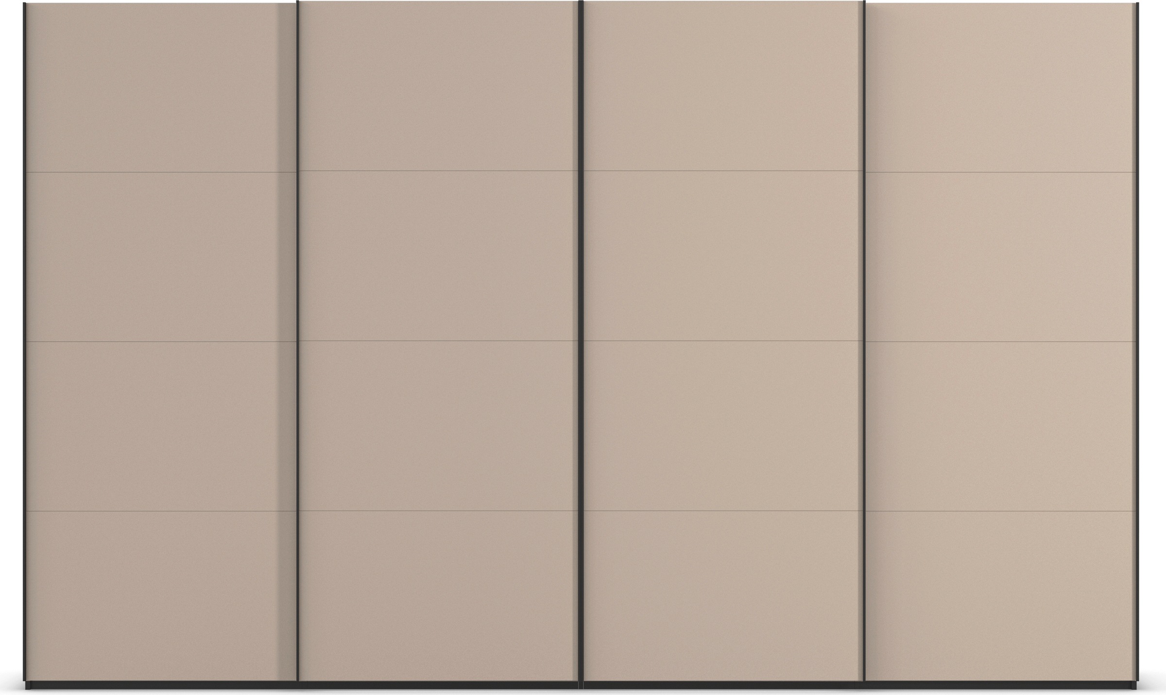 rauch Schwebetürenschrank »Kleiderschrank Schrank Garderobe Schlafzimmerschrank SCALE-FYRA«, edle viergeteilte Türen mit Glas-Front viele Farben MADE IN GERMANY