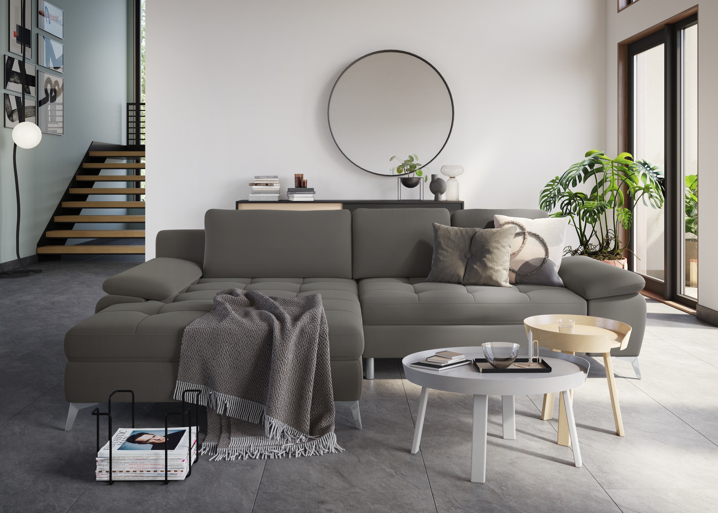 sit&more Ecksofa "Latigo L-Form" mit Mega-Recamiere, wahlweise mit Bettfunk günstig online kaufen
