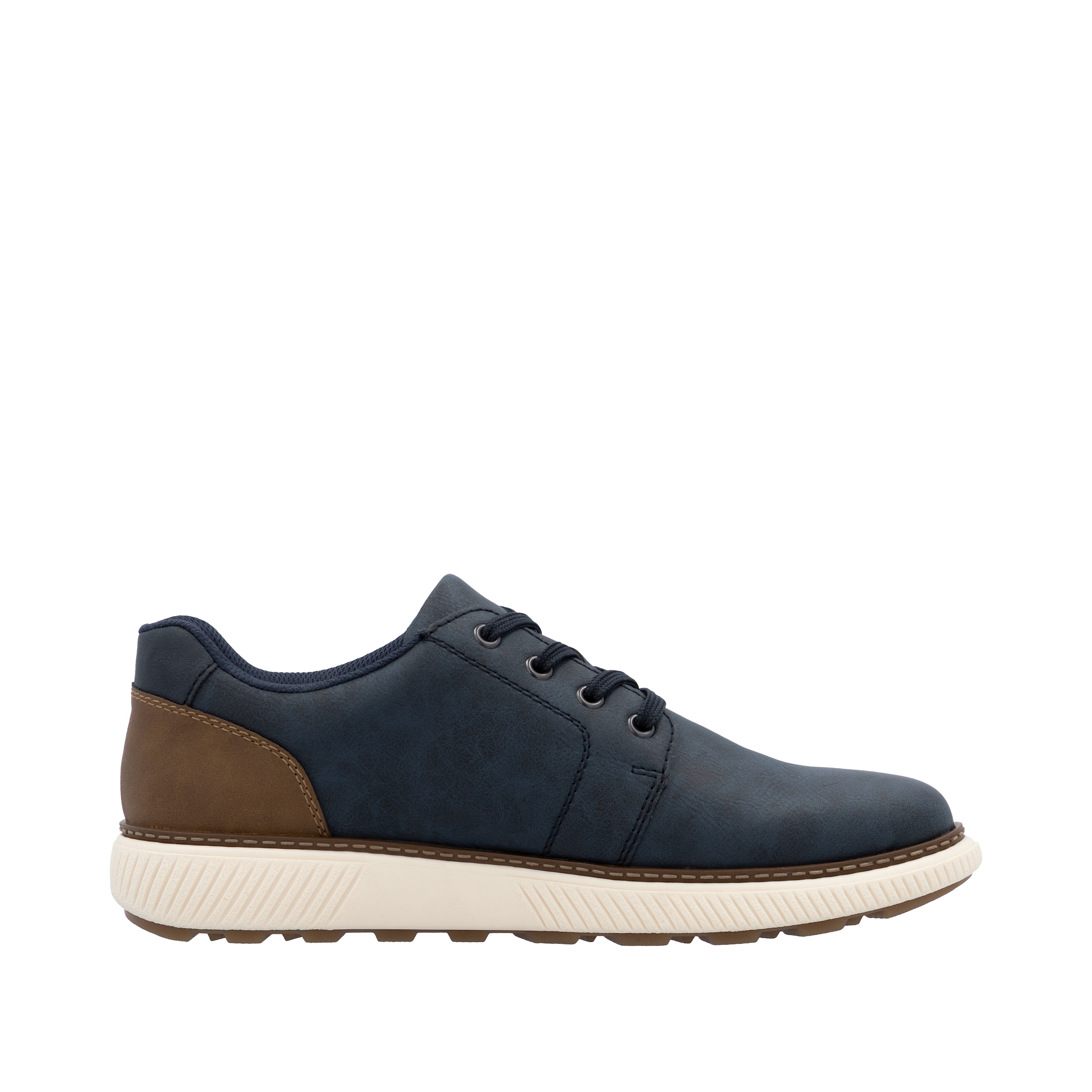 Rieker Sneaker, Halbschuh, Schnürschuh, Casual Sneaker mit weichem Schaftrand, TEX