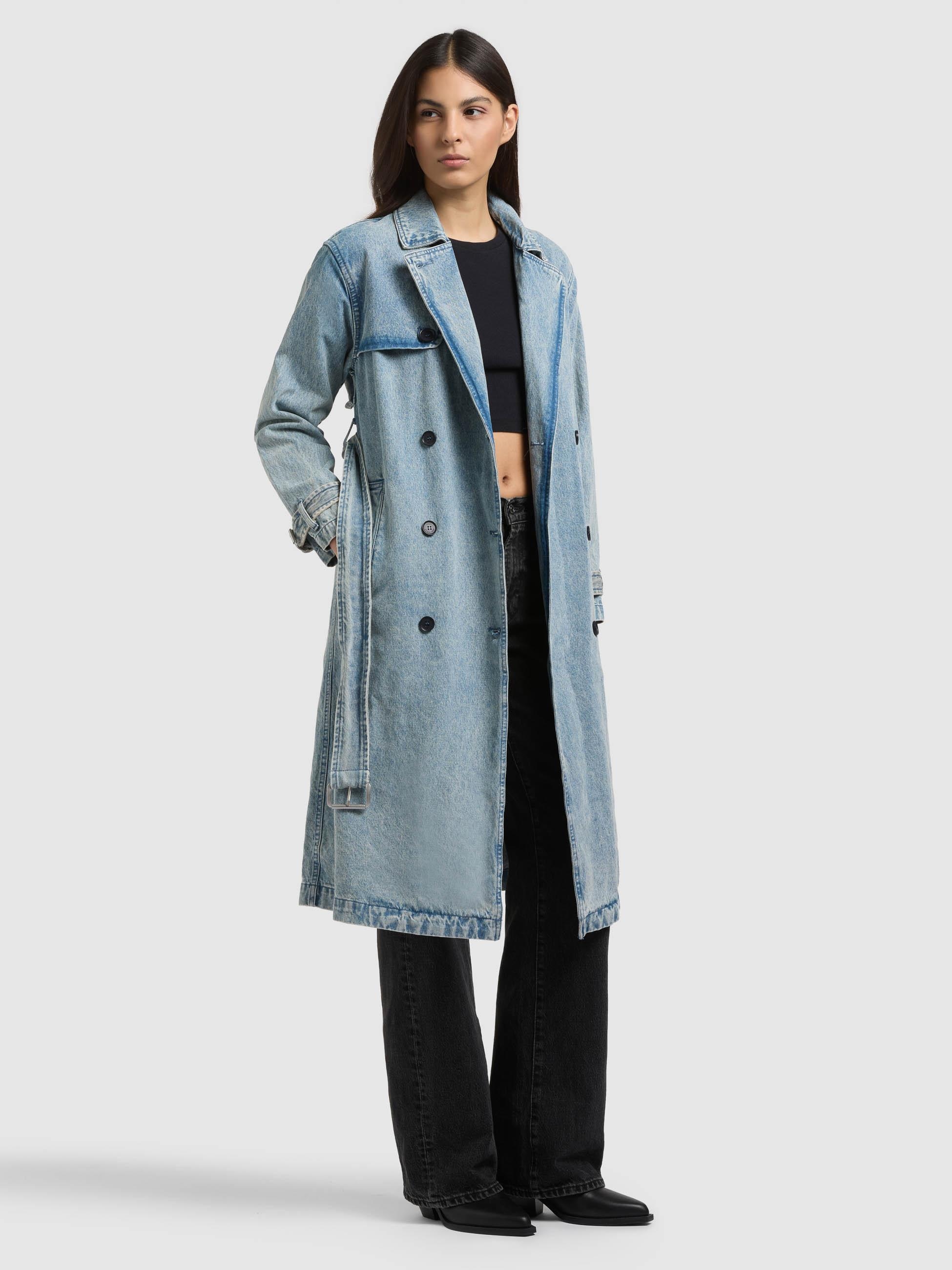khujo Langmantel »Hera« Trenchcoat aus Jeans