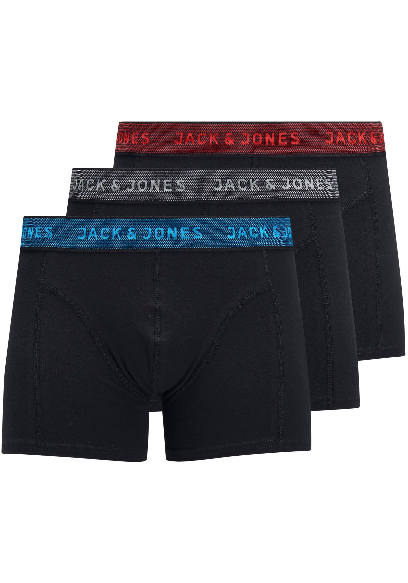 Boxershorts »JACWAISTBAND TRUNKS 3 PAC«, (Packung, 3 St.)