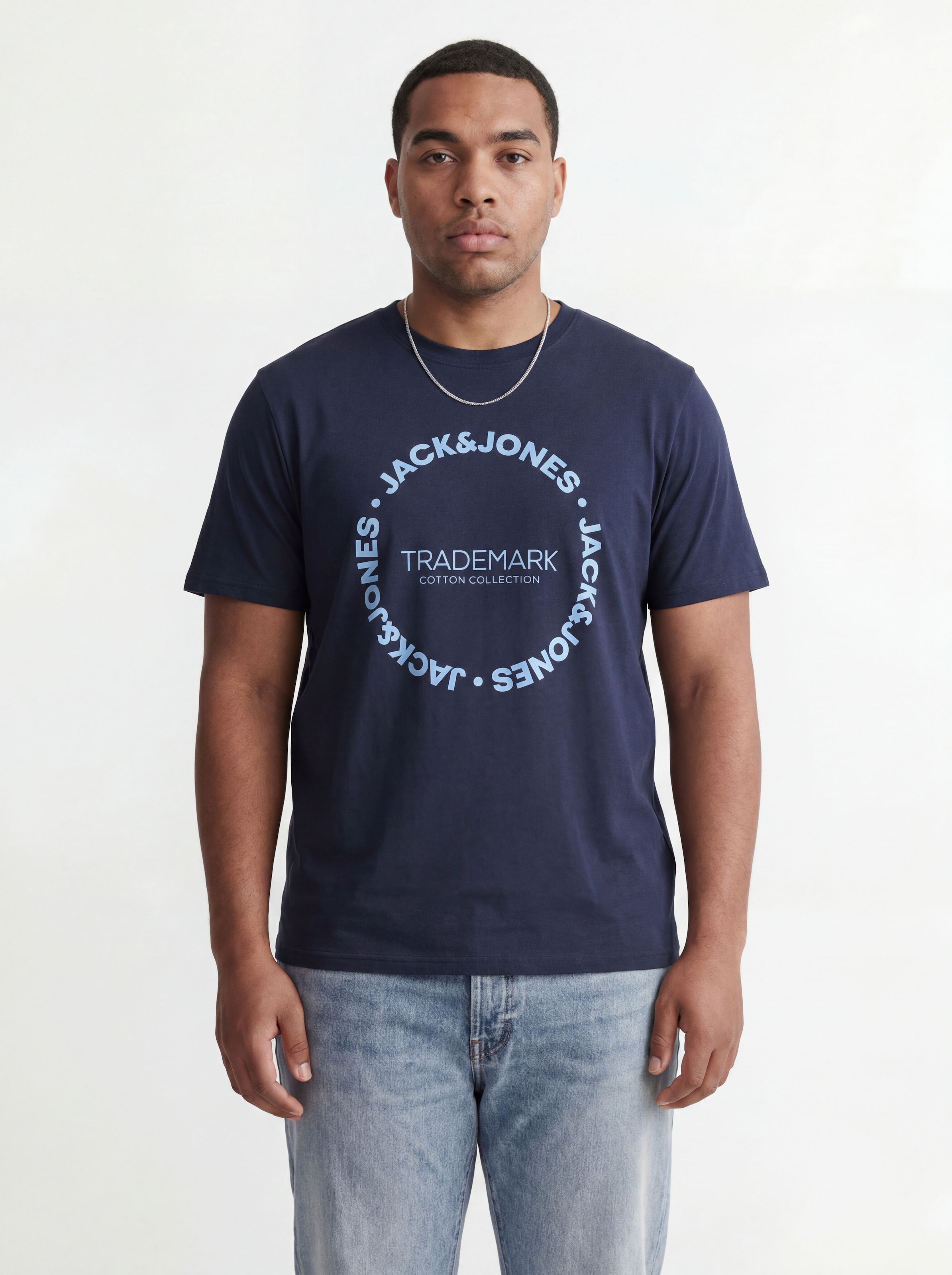 Jack & Jones PlusSize T-Shirt "JJBENSON TEE SS CREW NECK PLS" Baumwolle, regular fit