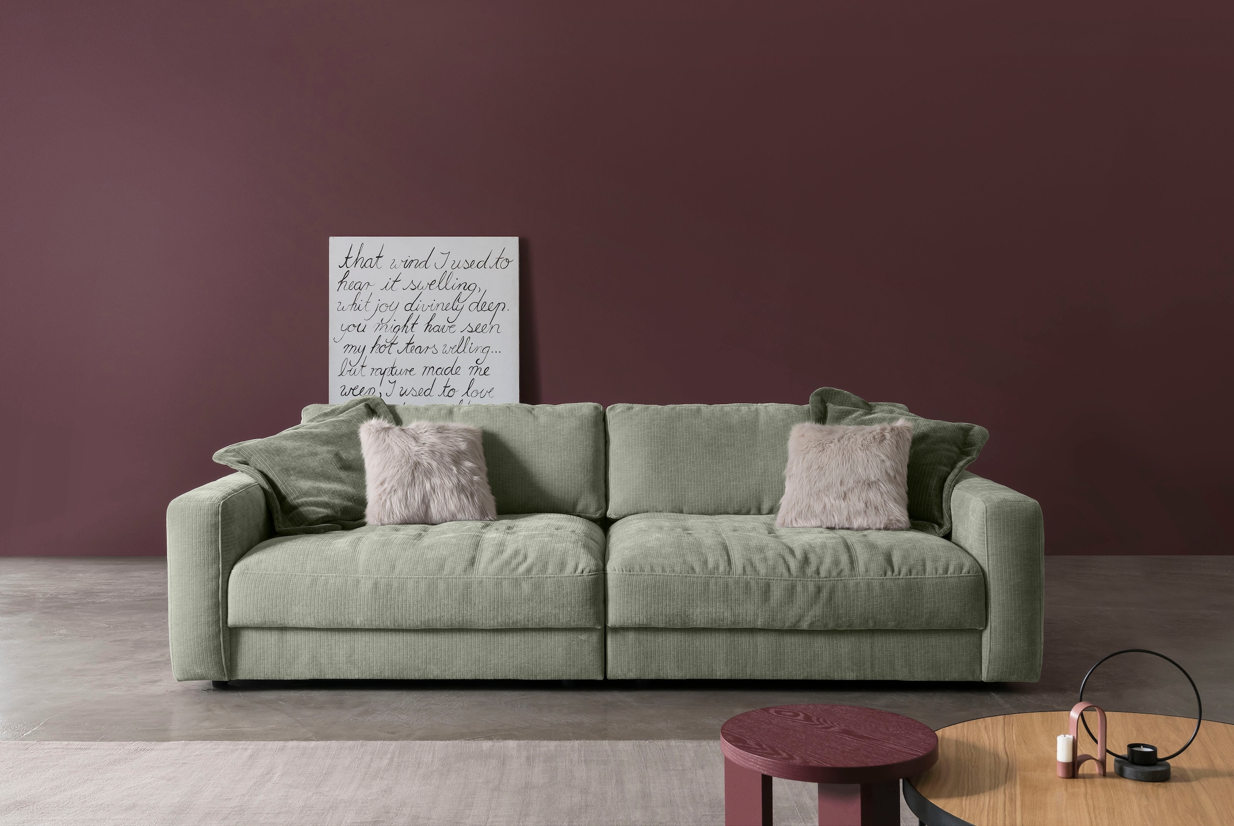 BETYPE Big-Sofa "Be Comfy", legerer Sitzkomfort, wahlweise mit manueller Si günstig online kaufen