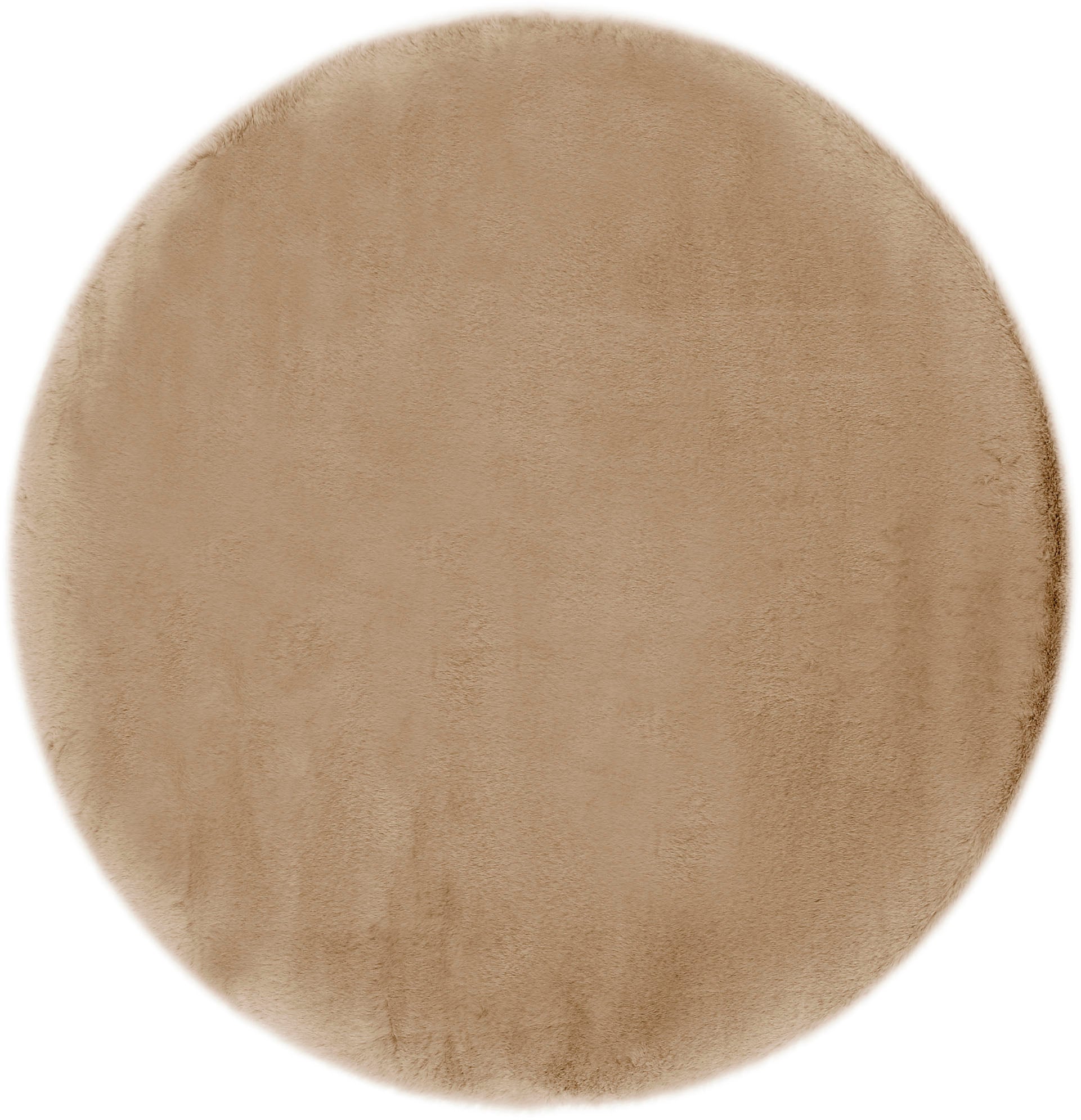 LUXOR living Fellteppich »Novara«, rund, 35 mm Höhe, Kunstfell, Kaninchenfell-Haptik, besonders weicher Hochflor