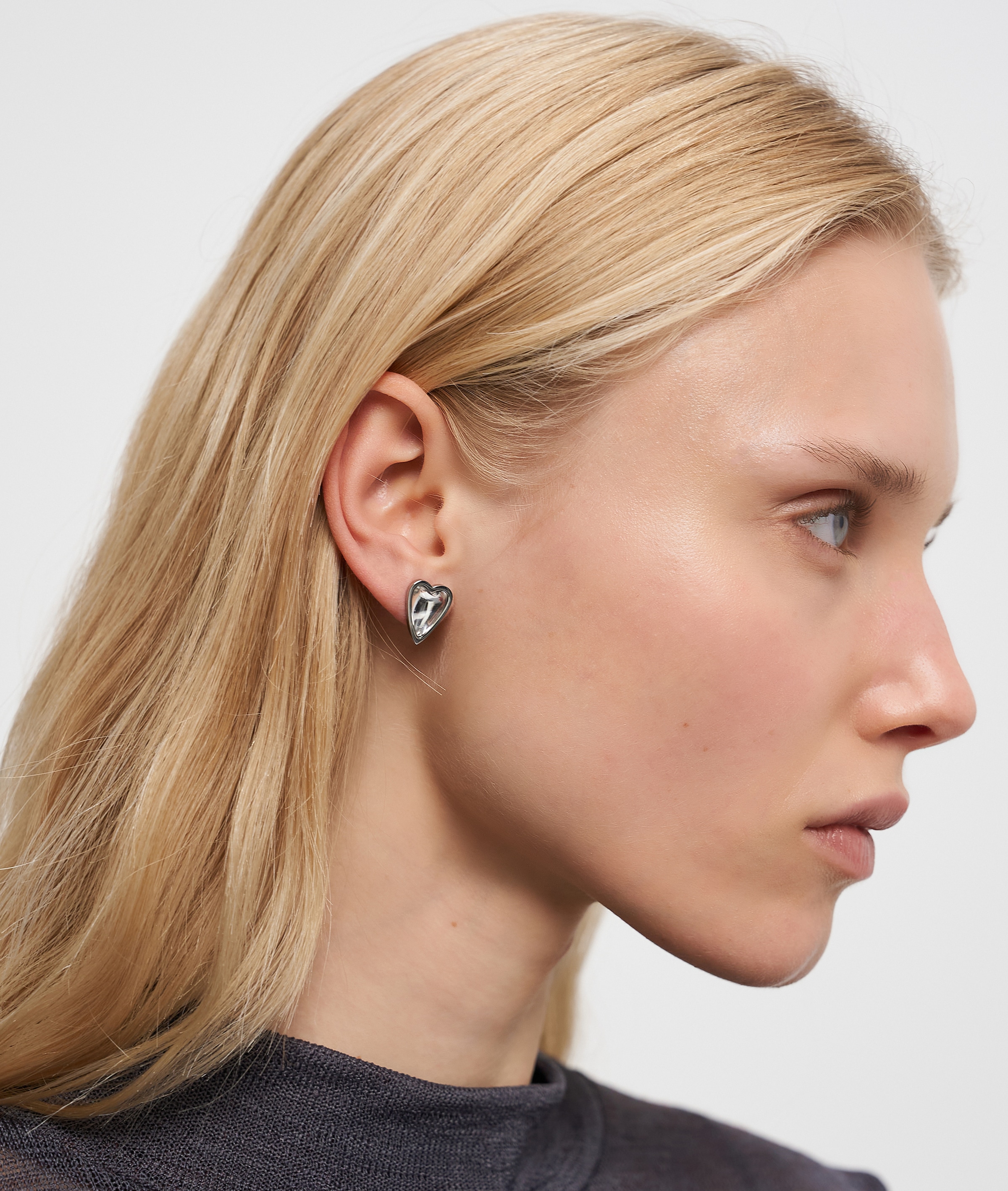 Liebeskind Berlin Paar Ohrstecker »Schmuck Geschenk Edelstahl Ohrringe Glass Heart« mit Glasstein