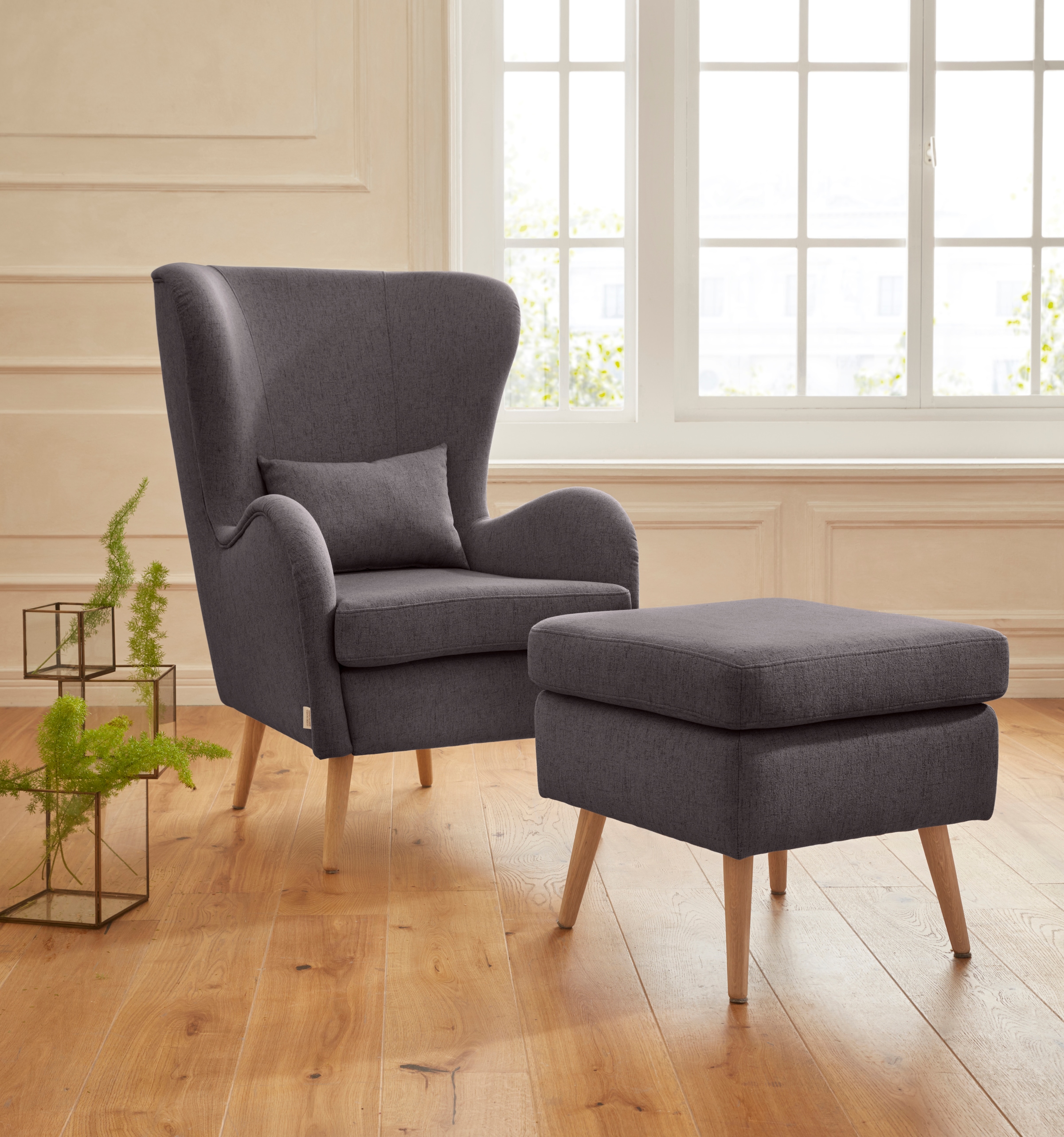Home affaire Sessel "Sallito, TV-Sessel, Ohrensessel mit" Hocker, in vielen günstig online kaufen