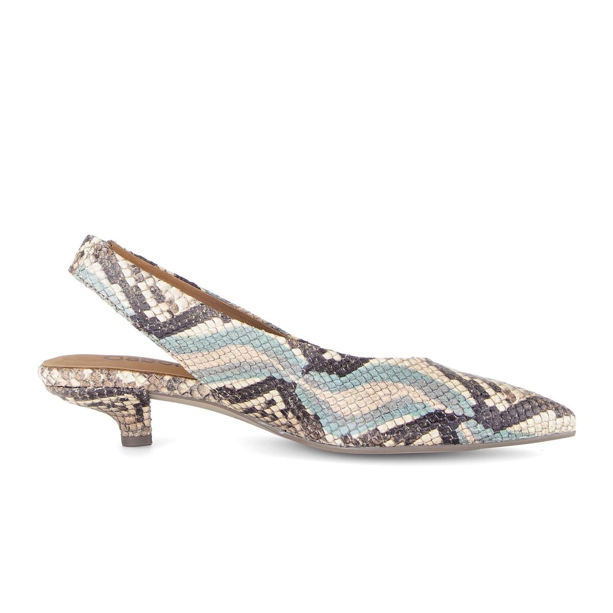 Gabor Slingpumps »Slingpumps Leder Reptiloptik«