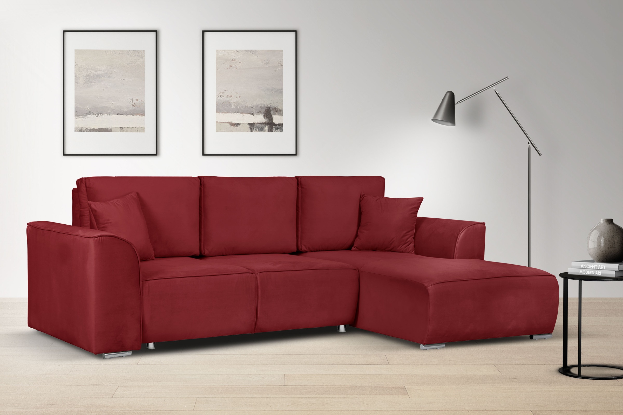OTTO home Ecksofa "BEATRICE optionale Schlafsofa mit Bettkasten, B/T/H: 265 günstig online kaufen