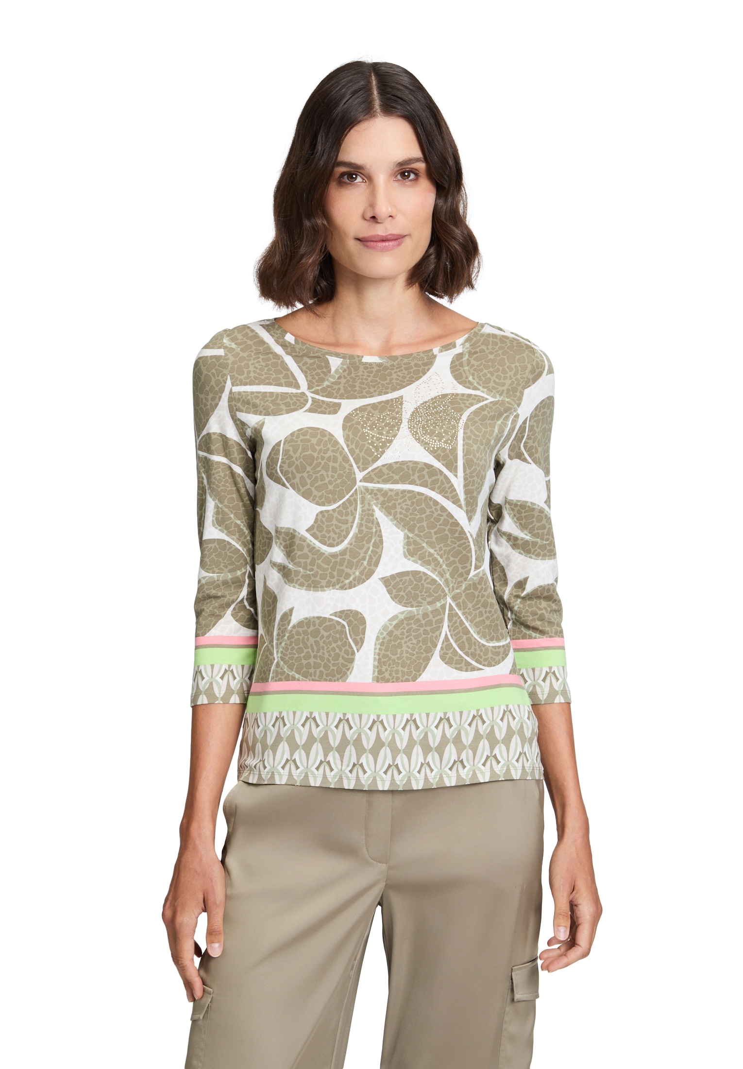 Betty Barclay 3/4-Arm-Shirt "Betty Barclay Damen Basic Shirt mit Print", (1 günstig online kaufen