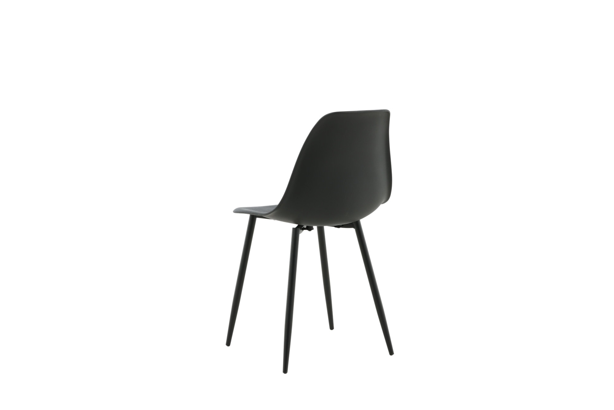 Venture Home Esszimmerstuhl »Polar Plastic, 2er-Set Esszimmerstühle in Schwarz, pflegeleicht« () 2 Stk.Polsterstuhl, Hartschalen-Sitz, Metallbeine, geschwungen, modern