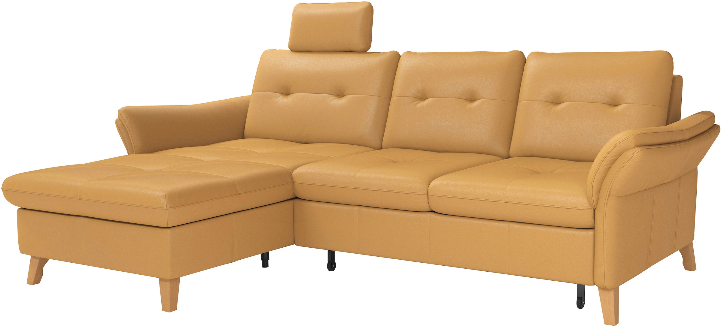 sit&more Ecksofa »Göteborg«, Sitztiefenverstellung und Federkern, wahlweise mit Bettfunktion