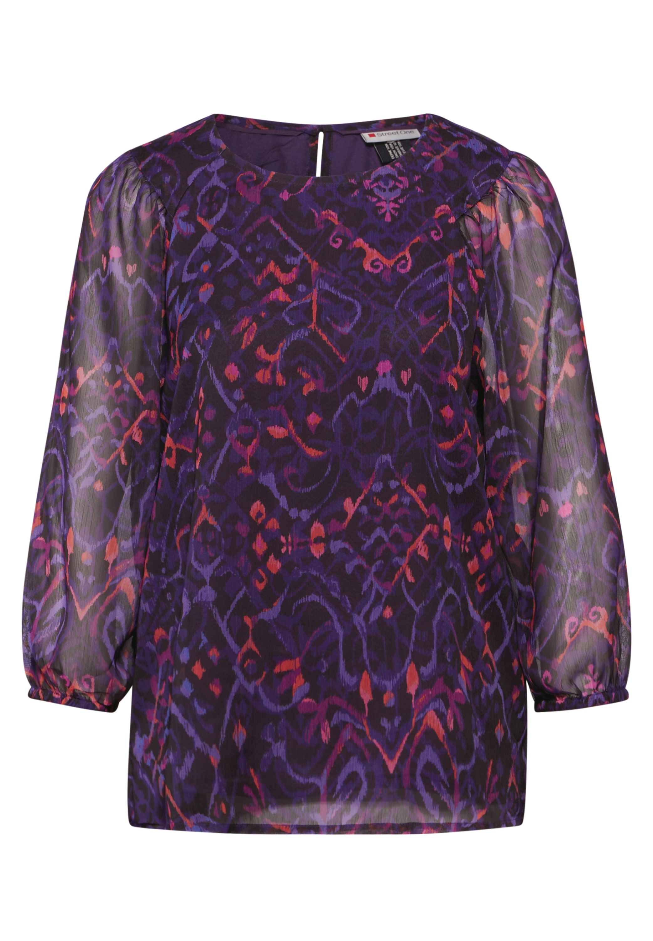 STREET ONE Hemdbluse, Rundhalsausschnitt