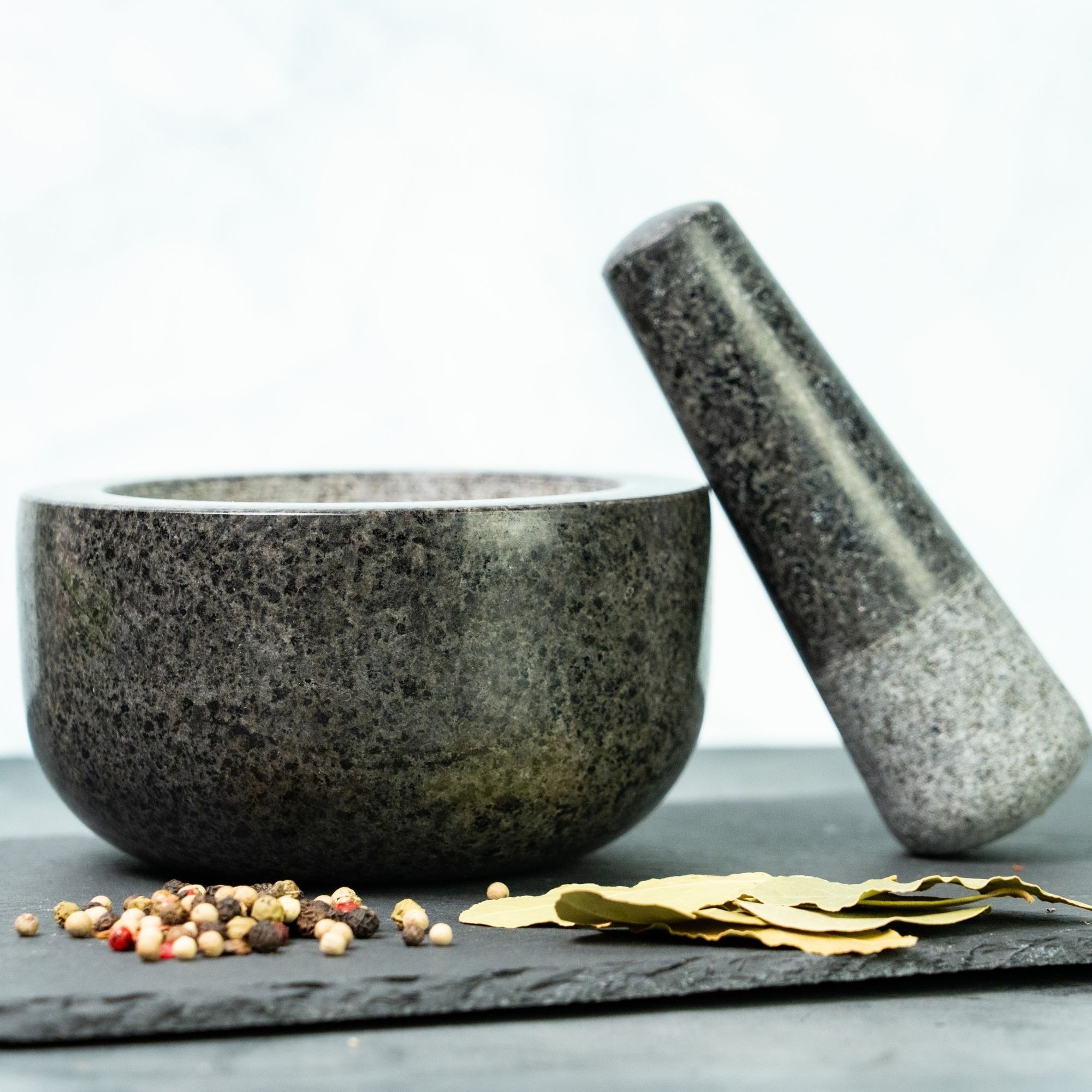 WESTMARK Mörser, (Set, 2 tlg.), Natur-Granit