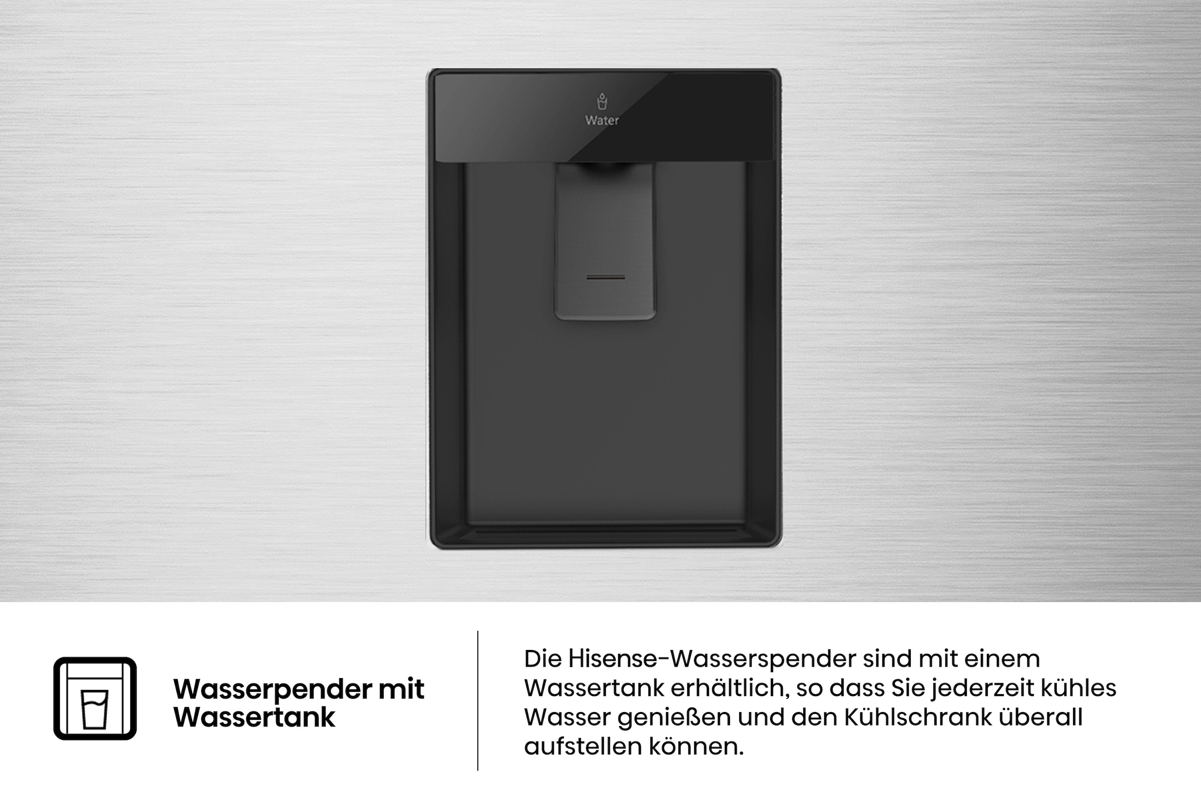 Hisense Kühl-/Gefrierkombination »RB3N300NMCC«, Wasserspender mit Tank