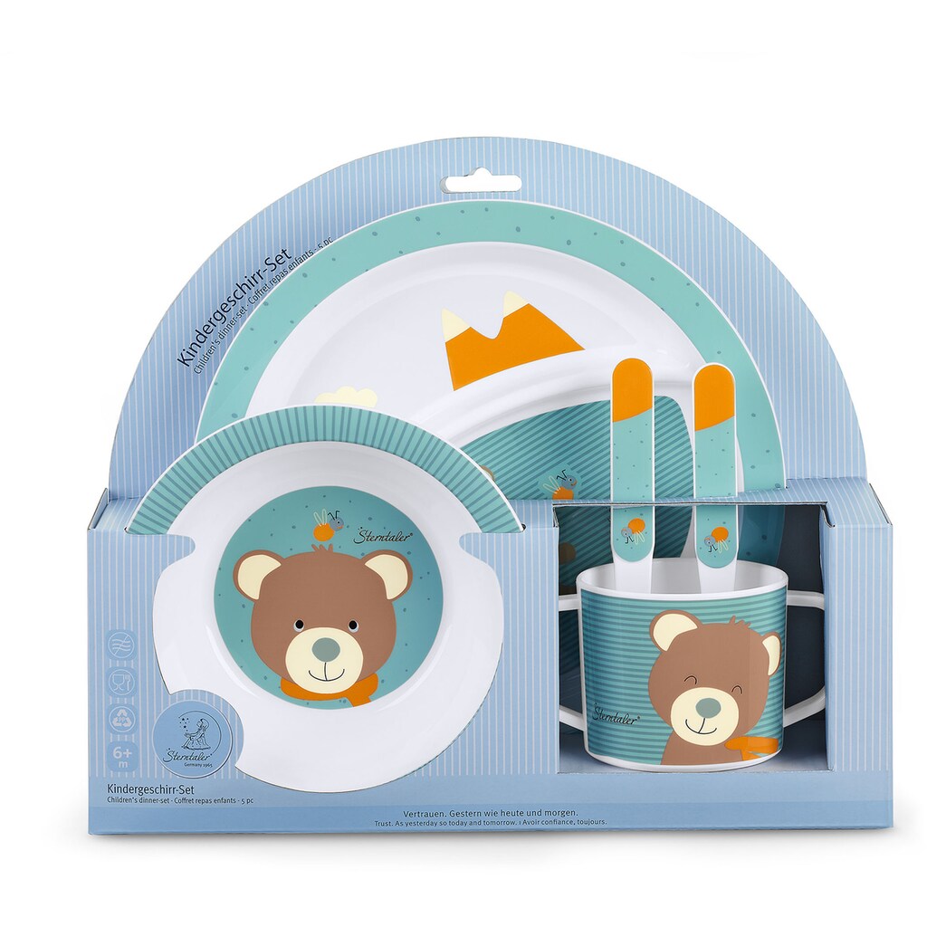 Sterntaler® Kindergeschirr-Set »Ben«, (Set, 5 tlg.)