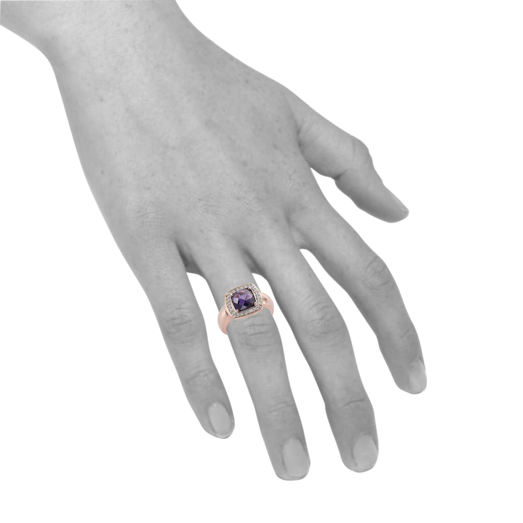 CELESTA Fingerring »925/- Sterling Silber bicolor Zirkonia«