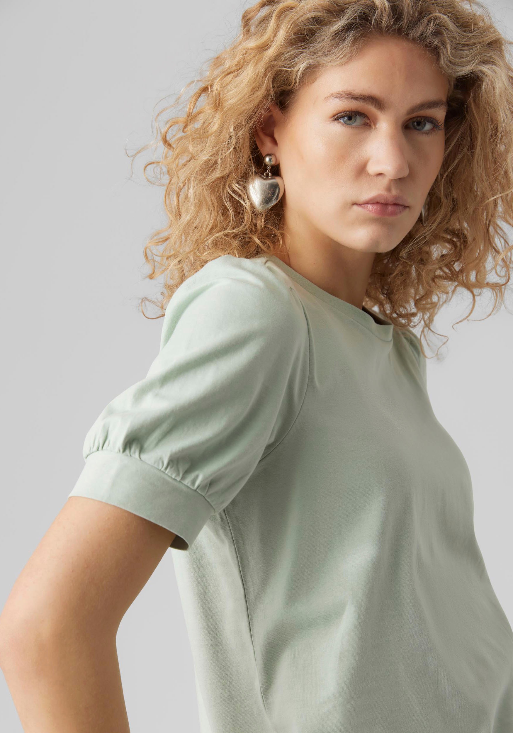 Vero Moda T-Shirt "VMKERRY 2/4 O-NECK TOP VMA JRS NOOS", mit Rundhalsaussch günstig online kaufen