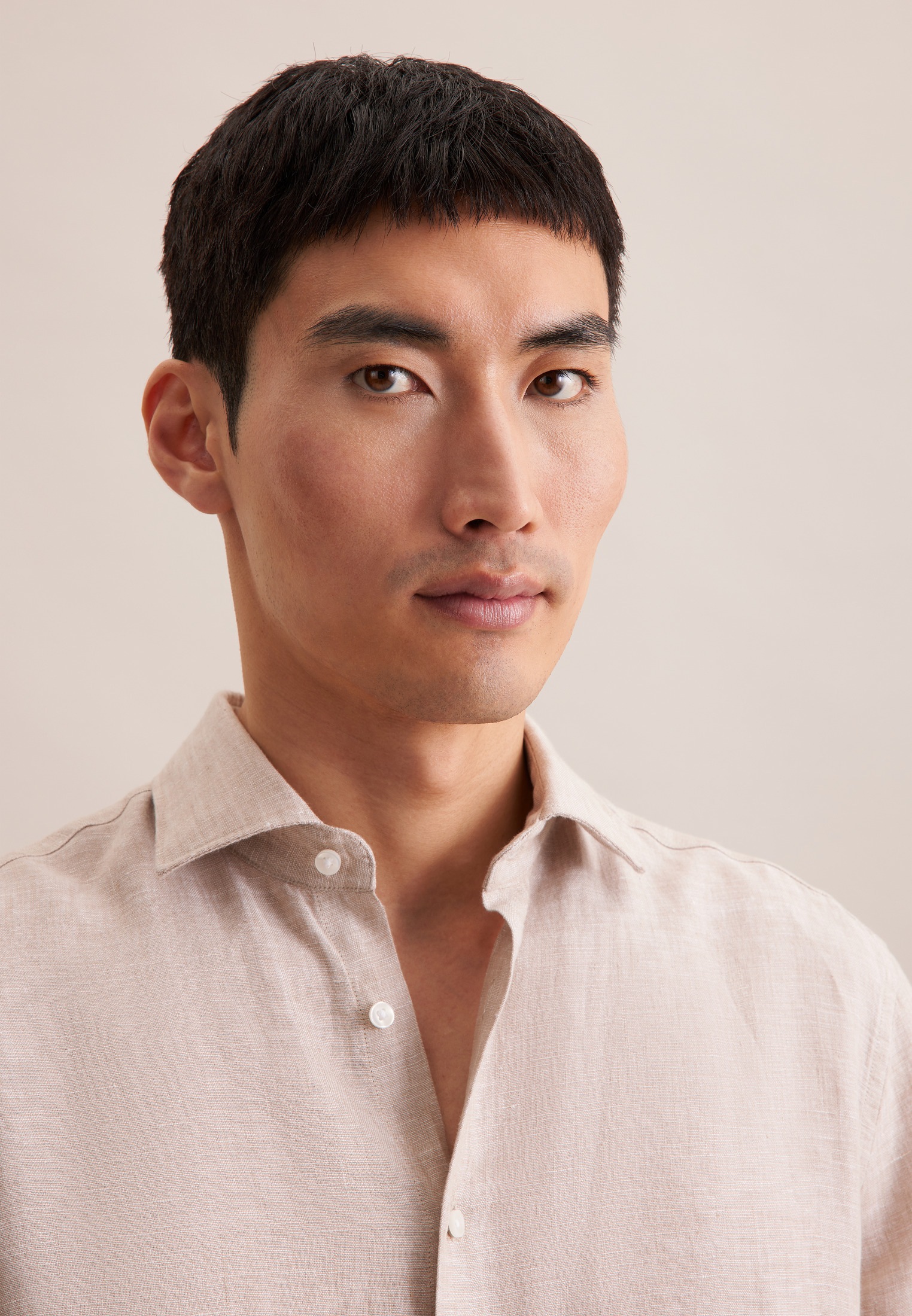 Thumbnail - seidensticker Businesshemd "Regular" Regular 1/2 Kentkragen Uni