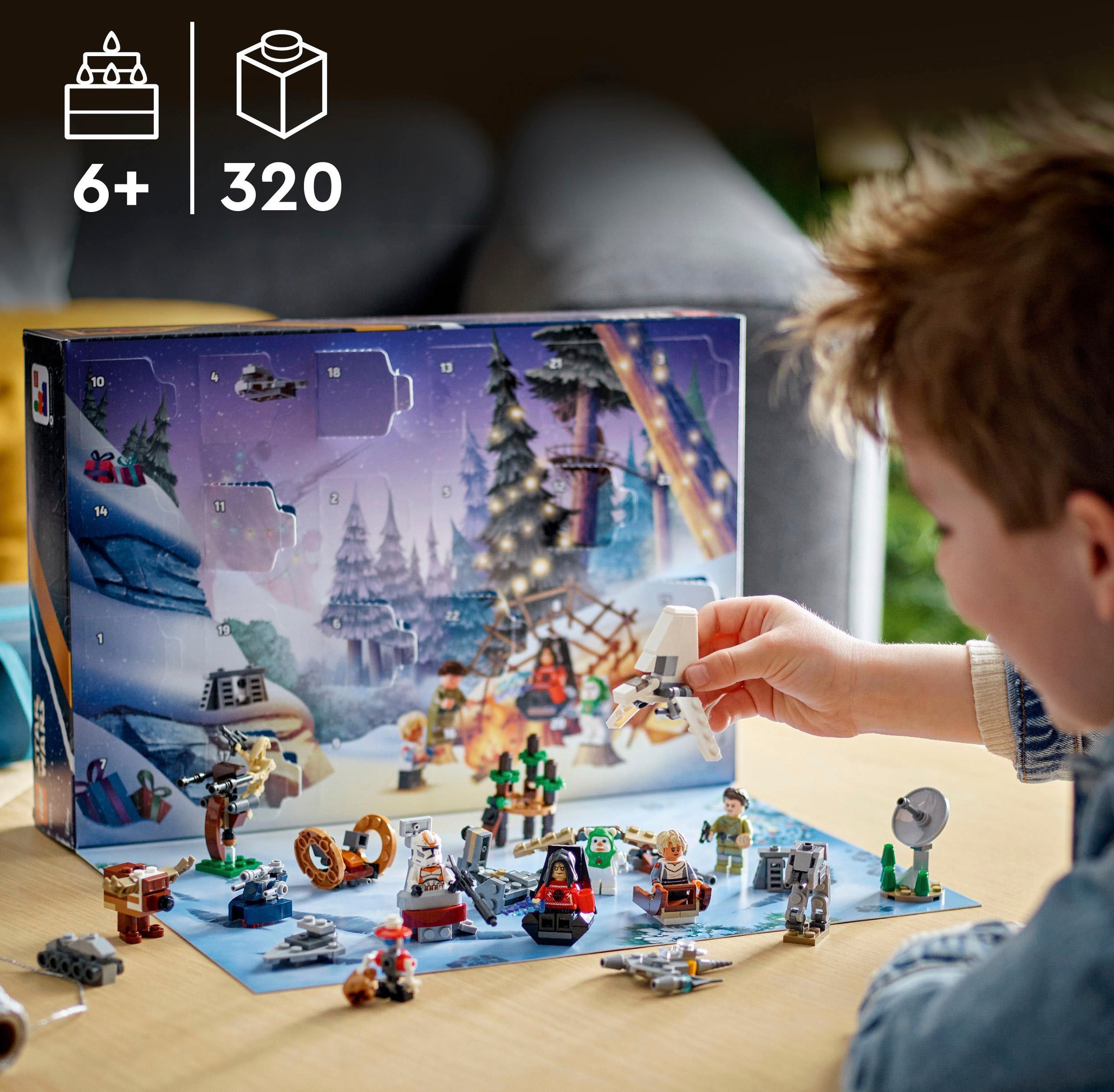 LEGO® Spielzeug-Adventskalender »Spielbausteine, LEGO Star Wars (75366), LEGO® Star Wars™«, ab 6 Jahren, Made in Europe