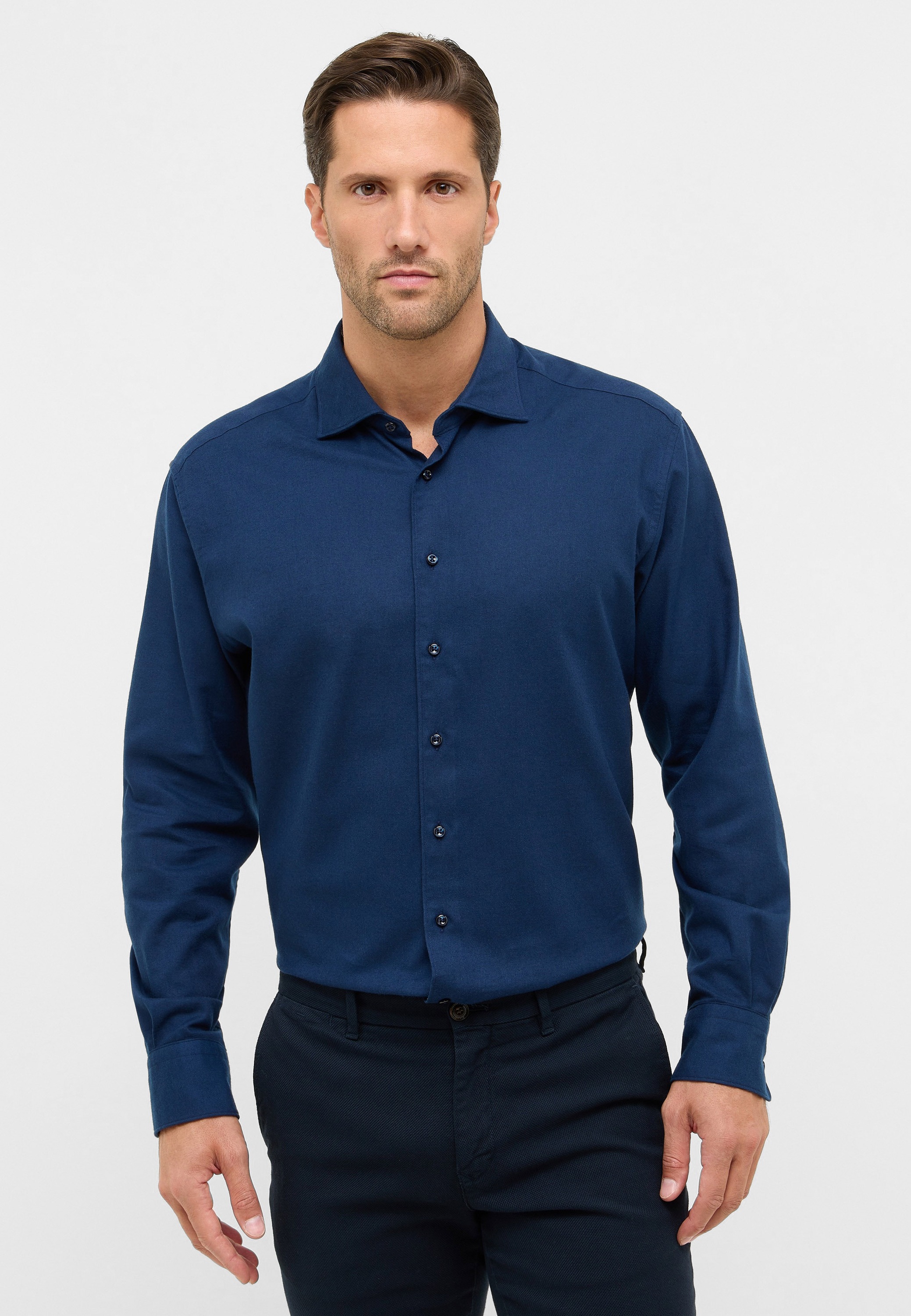 Eterna Langarmhemd "MODERN FIT" EASY IRON (bügelleicht) günstig online kaufen