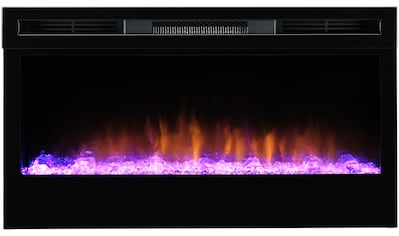 Elektrokamin »Prism 34"«, schwarz,mit Heizung, Fernbedienung, Optiflame® Flammeneffekt