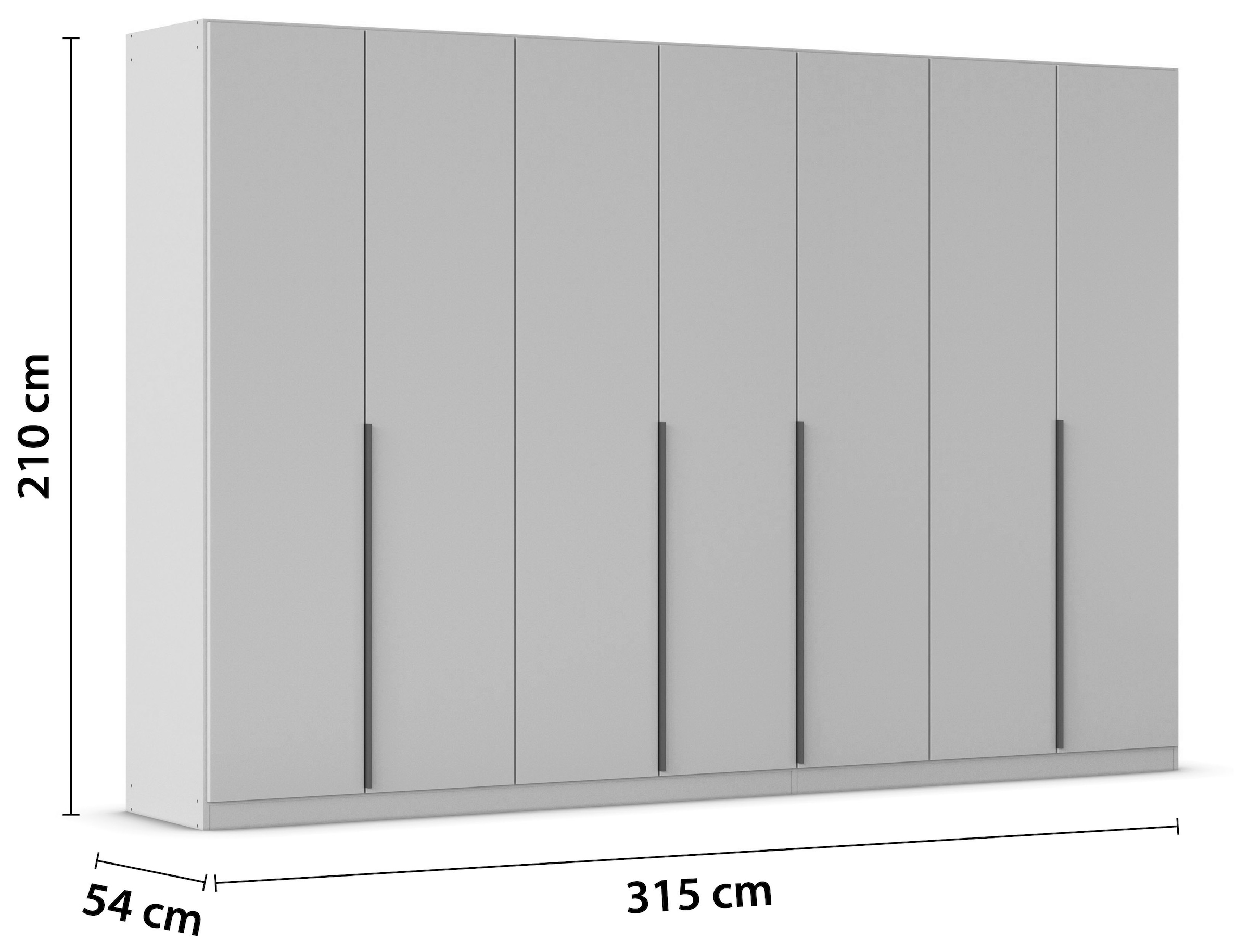 rauch Drehtürenschrank »Kleiderschrank Schrank Garderobe AGORDO TOPSELLER Schlafzimmer«, (in zwei Griff-Farben mit Dekor- oder Hochglanzfront), durchdachte Innenausstattung, in 6 Breiten und 2 Höhen MADE IN GERMANY