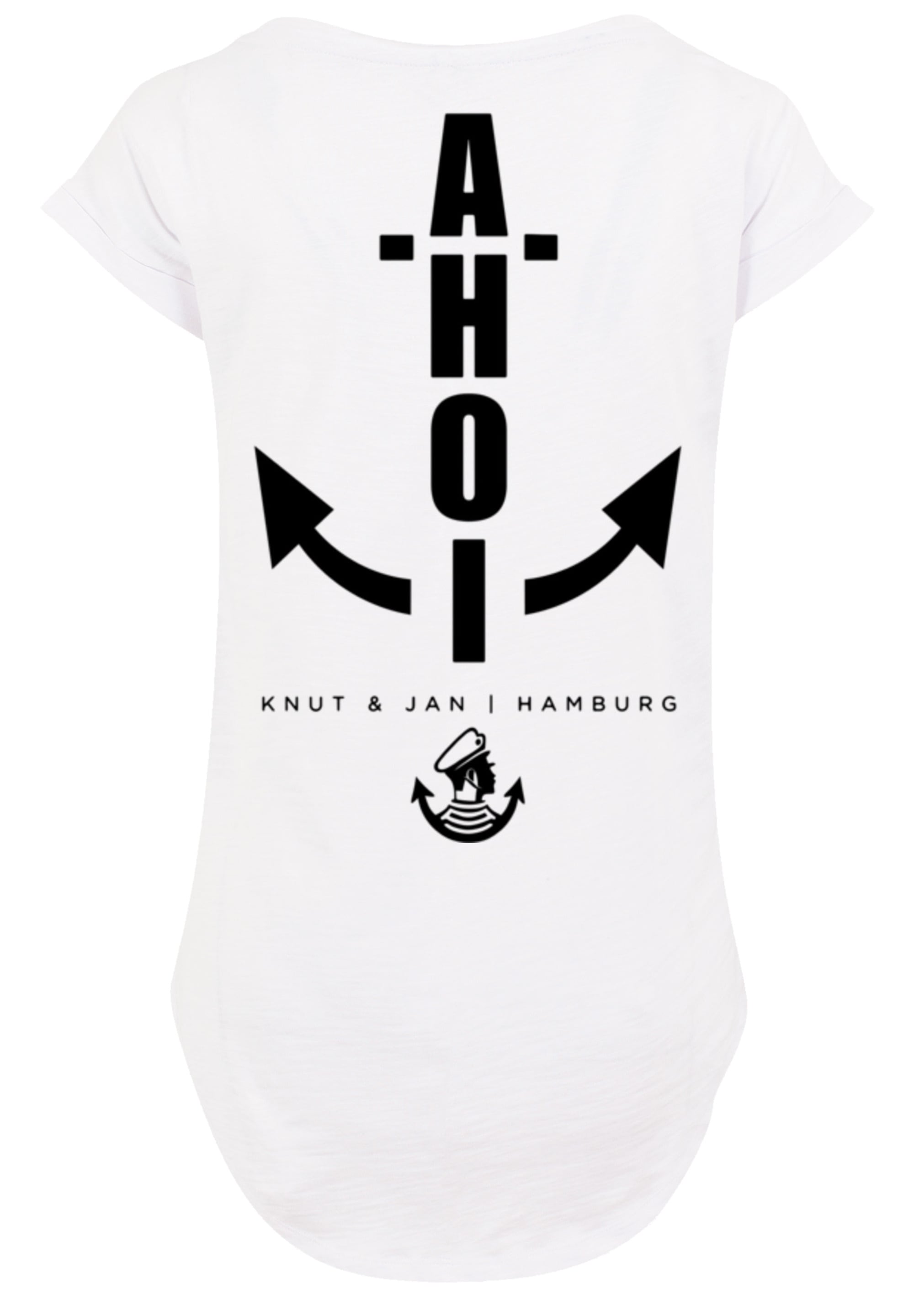 F4NT4STIC T-Shirt »Ahoi Anker Knut & Jan Hamburg«, Print
